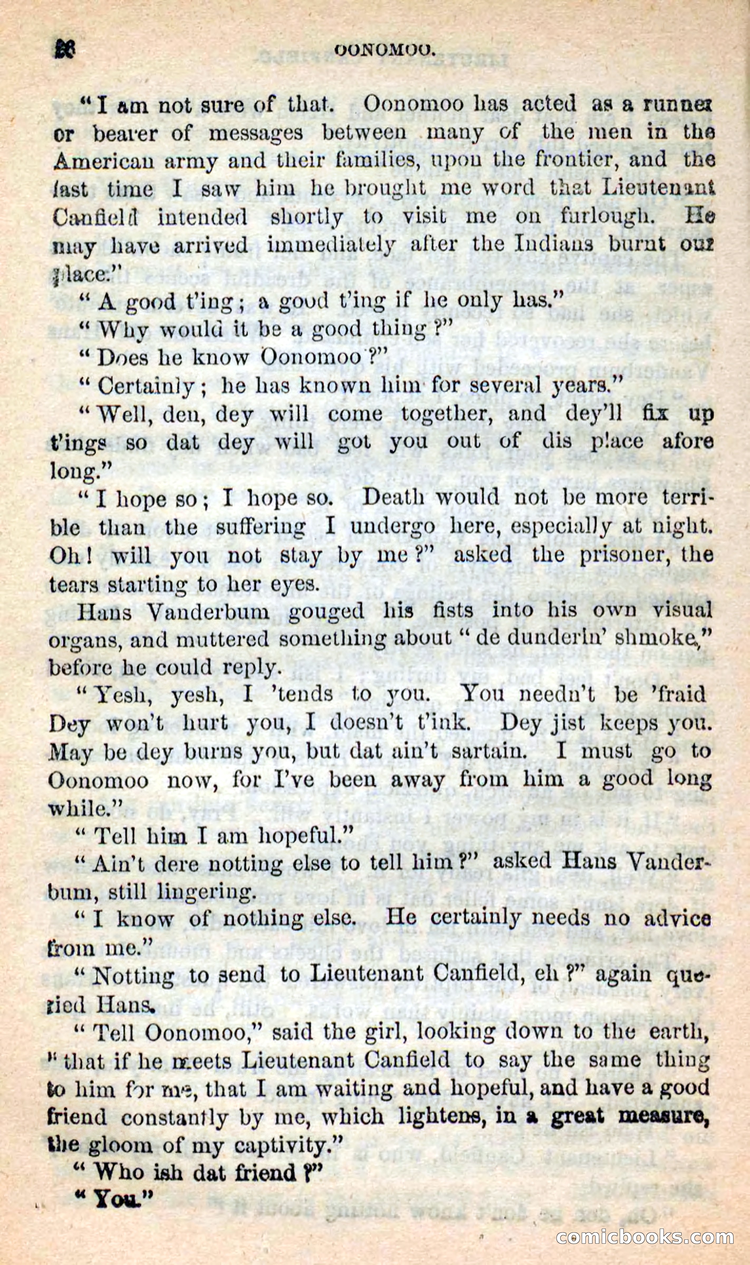 Beadle's New Dime Novels: Oonomoo, the Huron — page 24 of 116