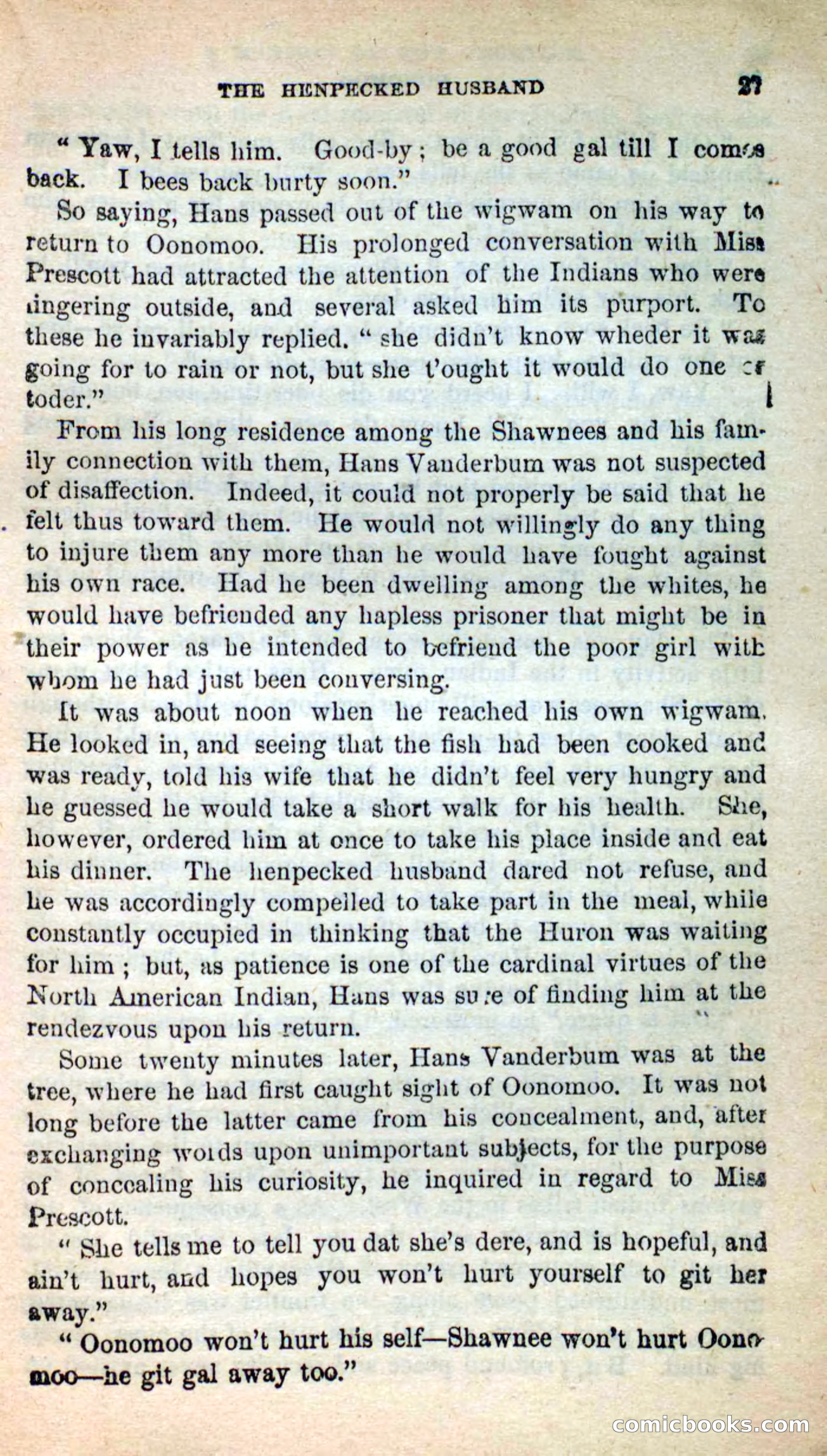 Beadle's New Dime Novels: Oonomoo, the Huron — page 25 of 116