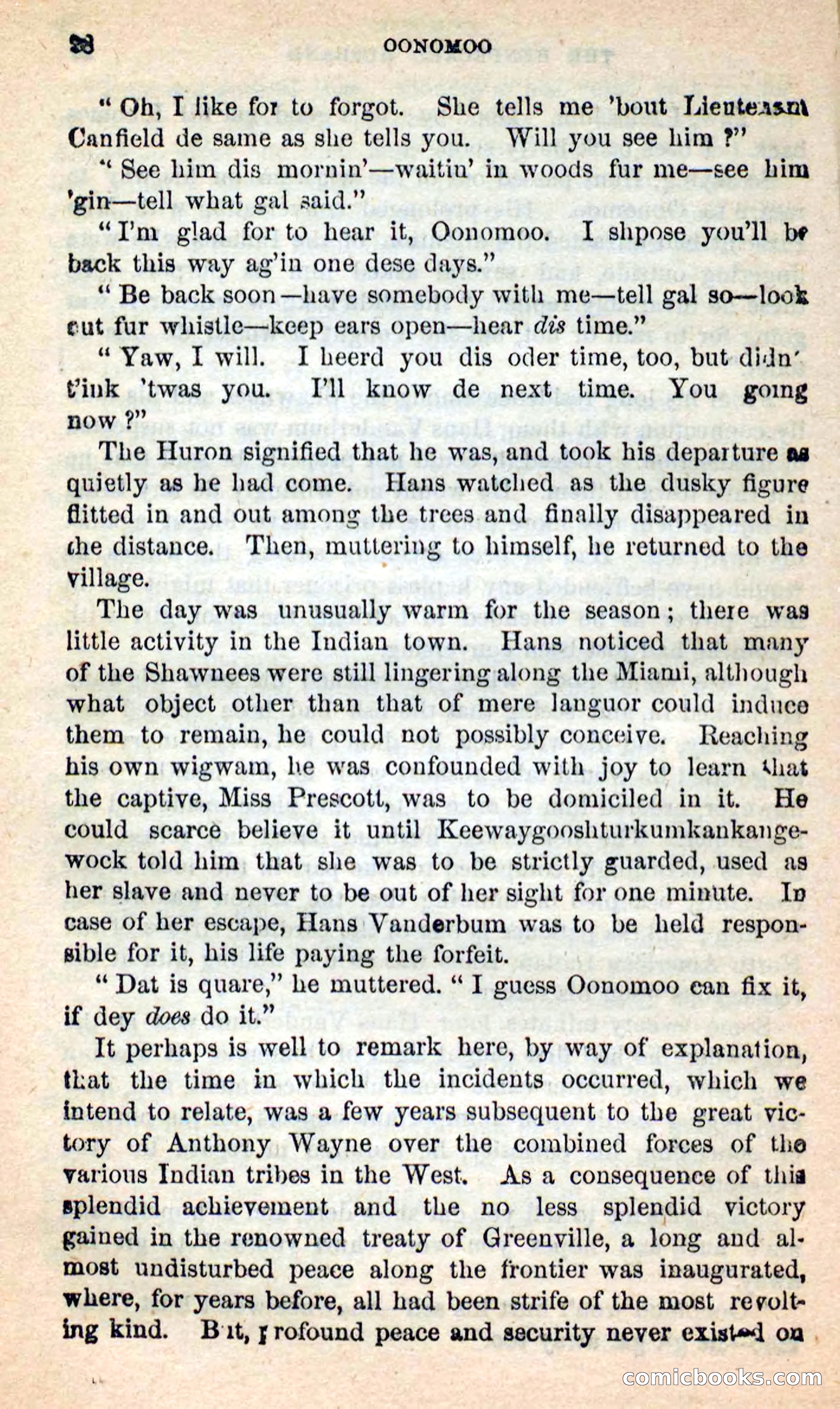 Beadle's New Dime Novels: Oonomoo, the Huron — page 26 of 116