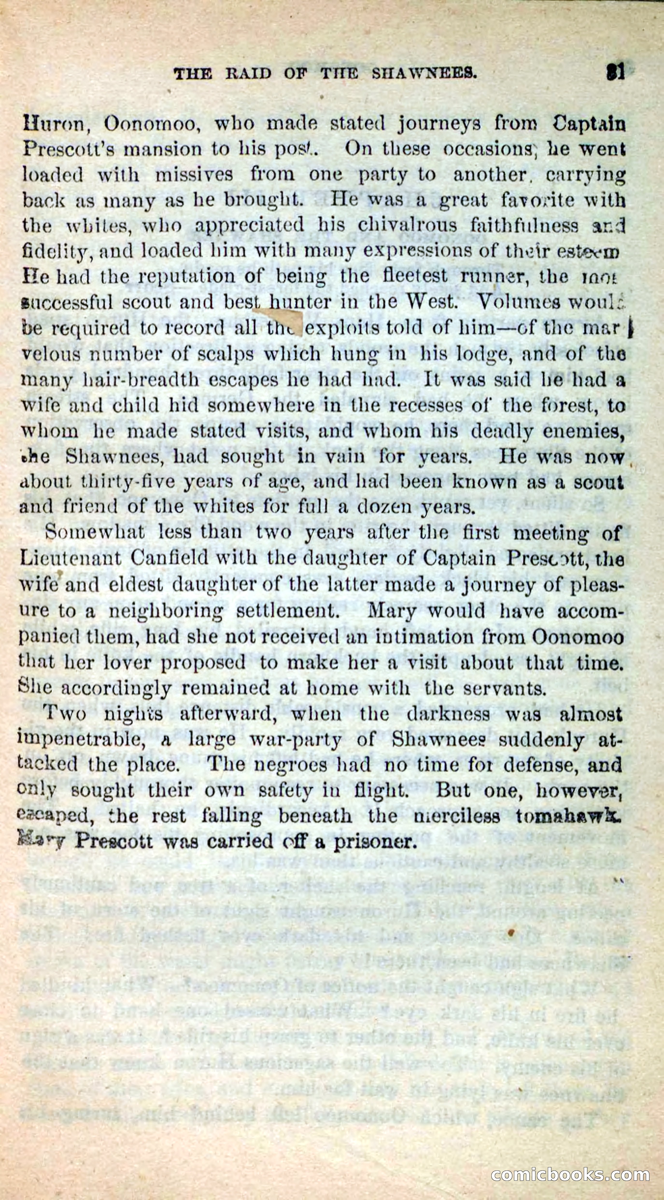 Beadle's New Dime Novels: Oonomoo, the Huron — page 29 of 116
