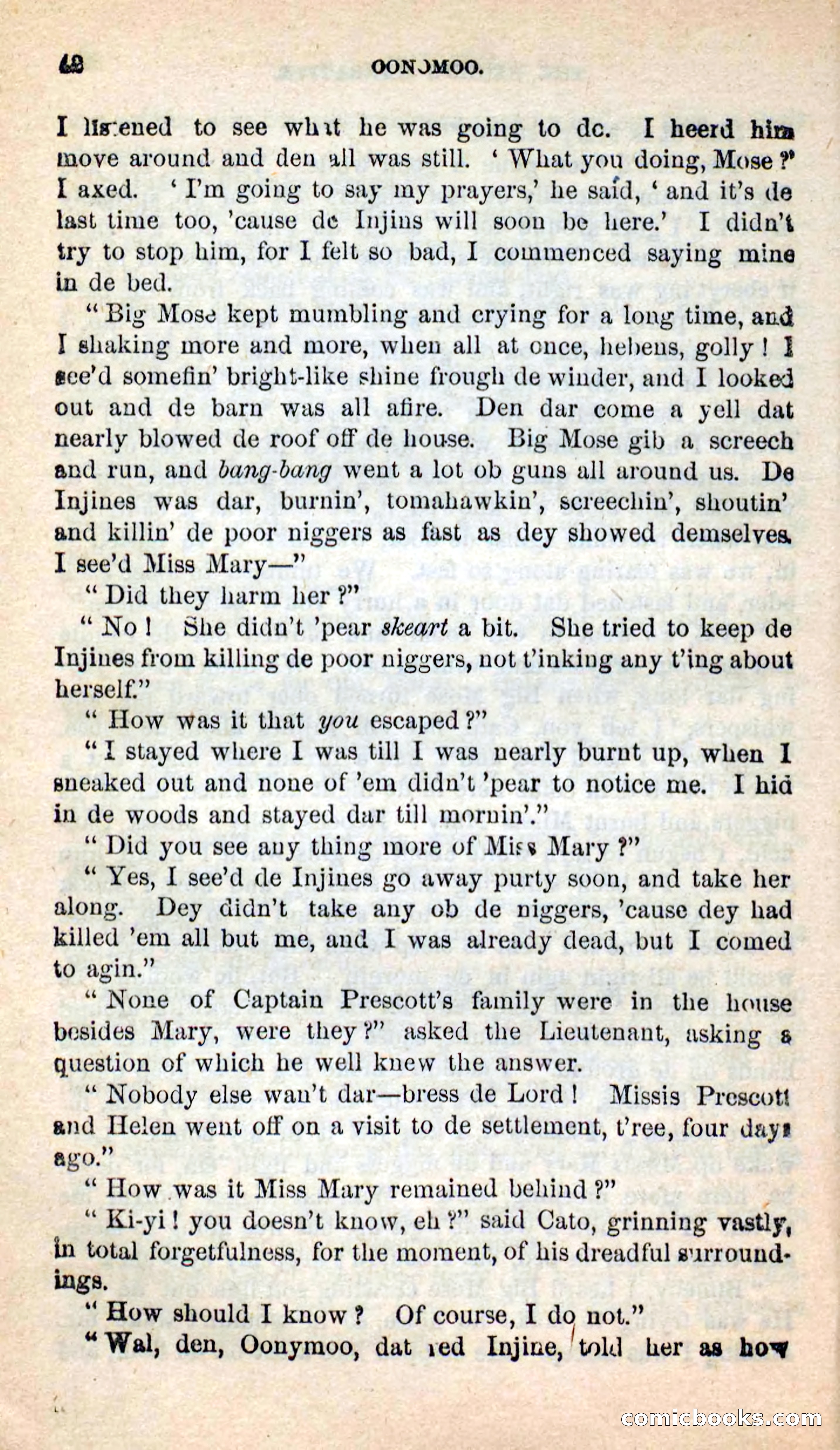 Beadle's New Dime Novels: Oonomoo, the Huron — page 40 of 116