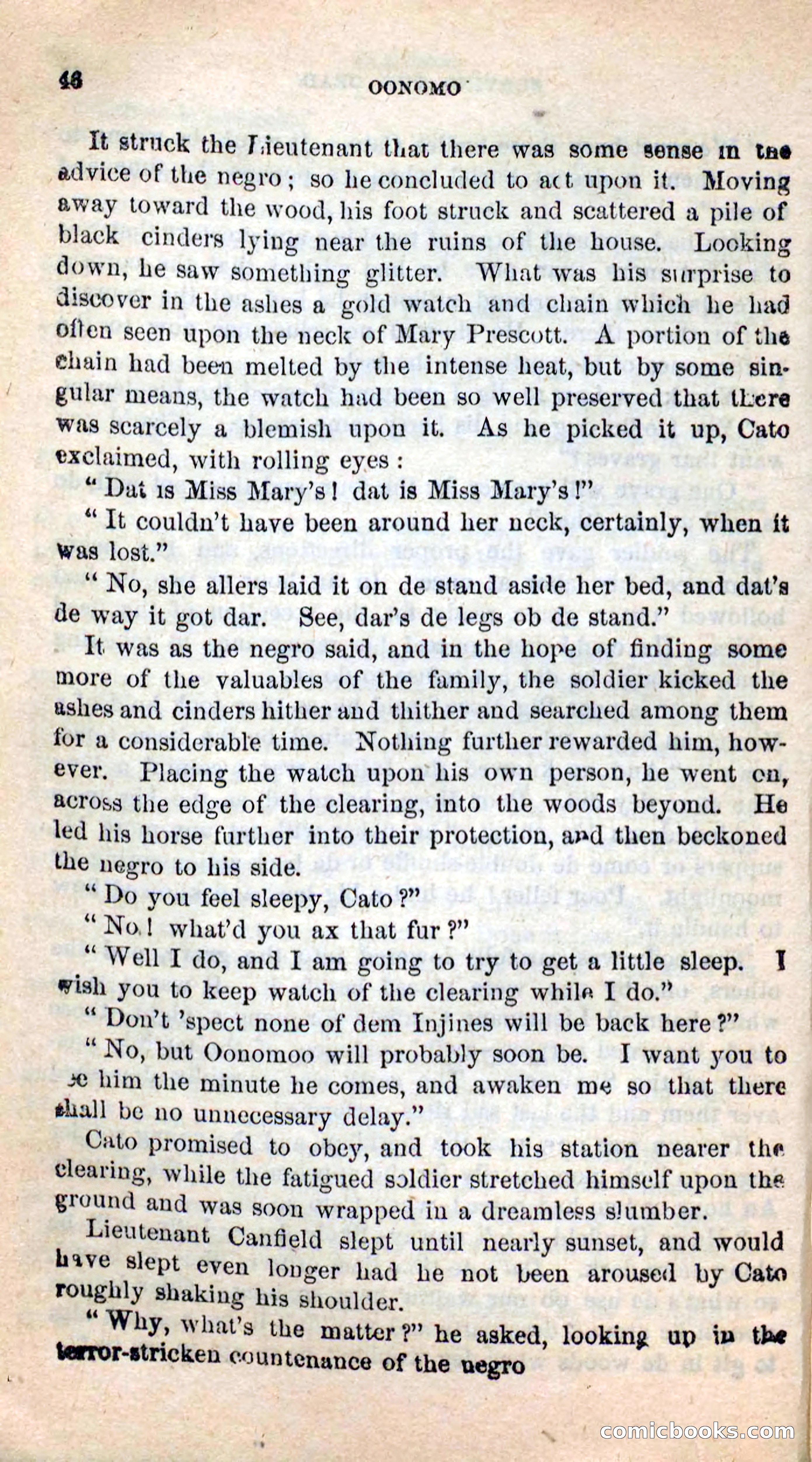 Beadle's New Dime Novels: Oonomoo, the Huron — page 44 of 116