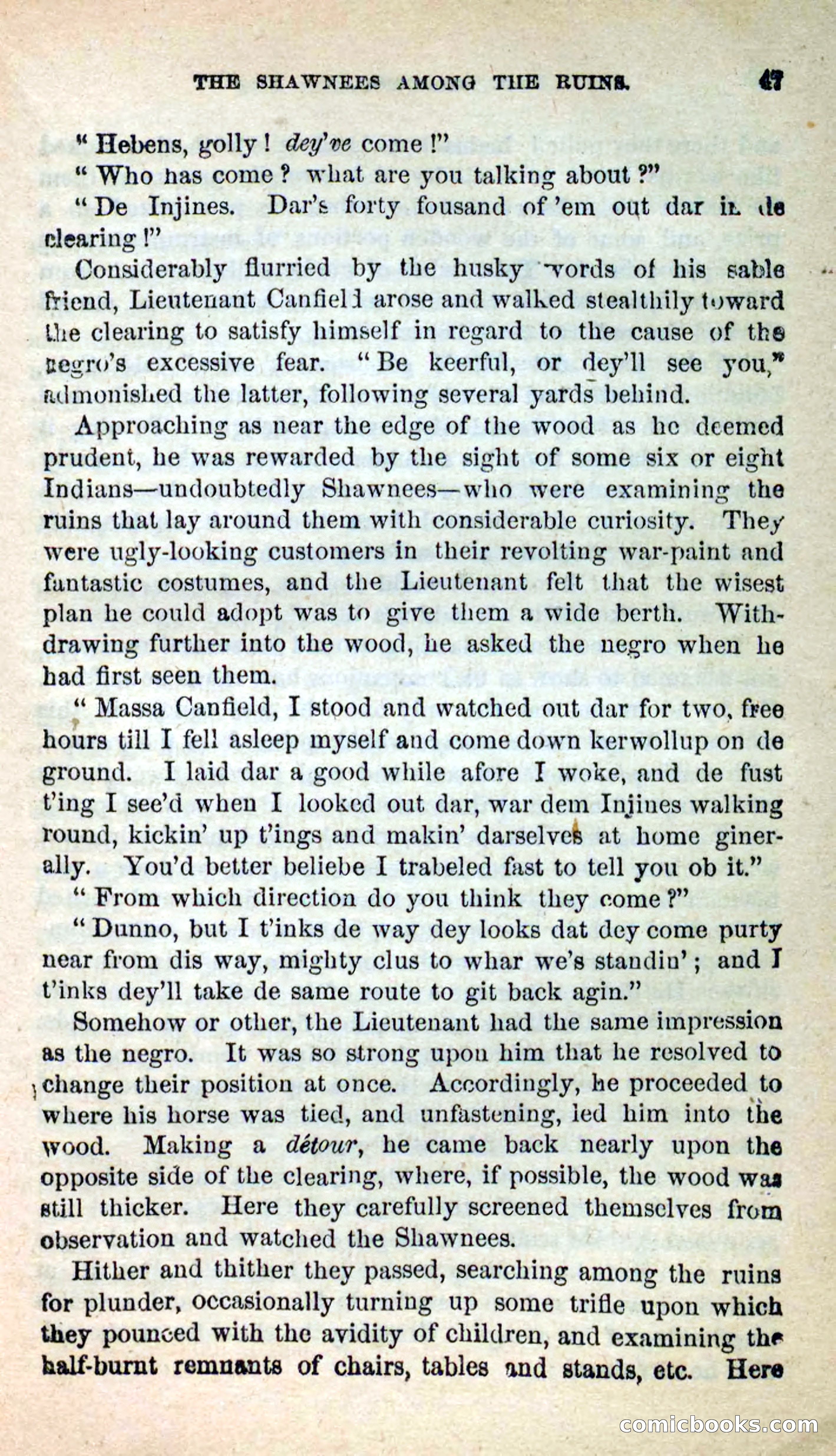 Beadle's New Dime Novels: Oonomoo, the Huron — page 45 of 116