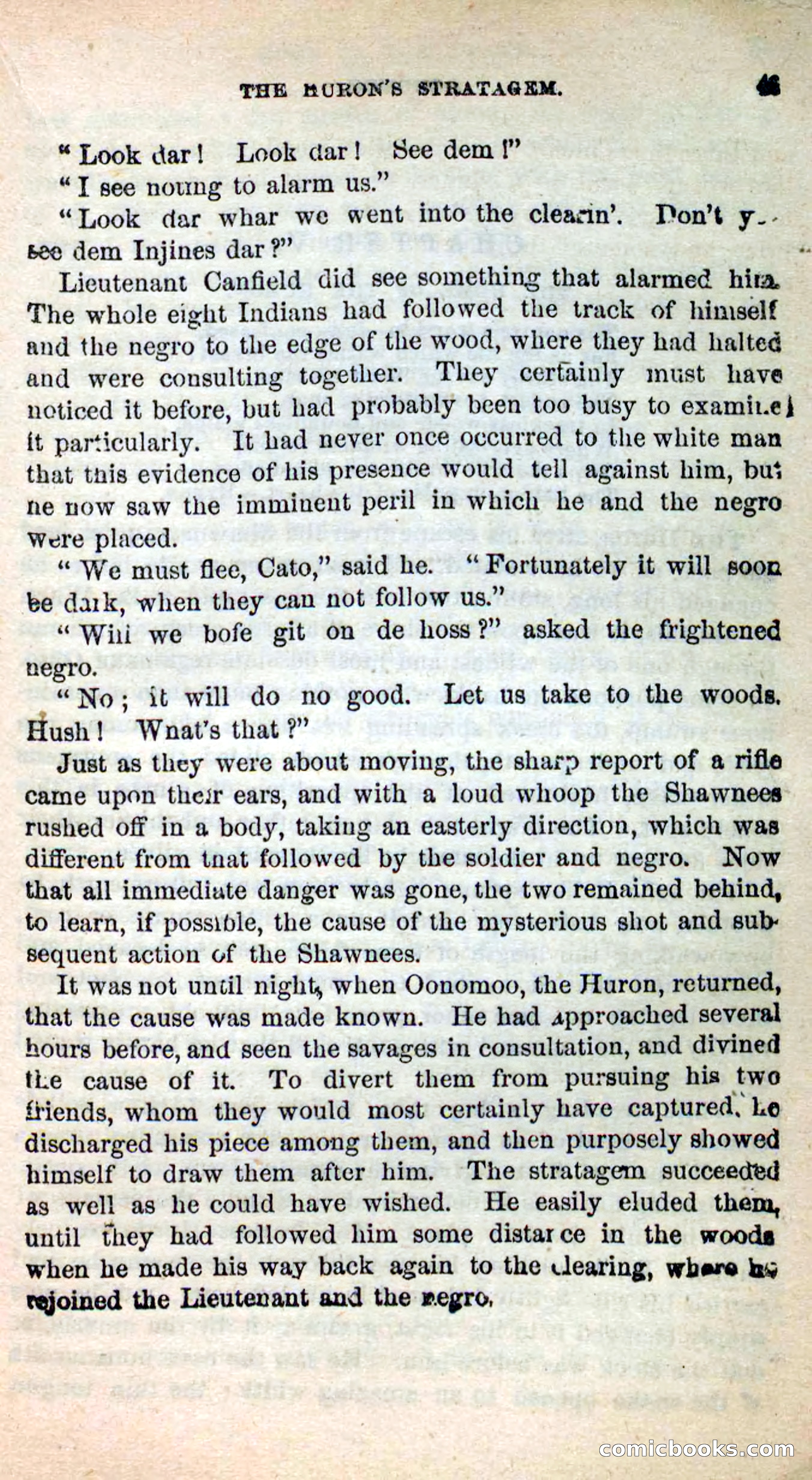 Beadle's New Dime Novels: Oonomoo, the Huron — page 47 of 116