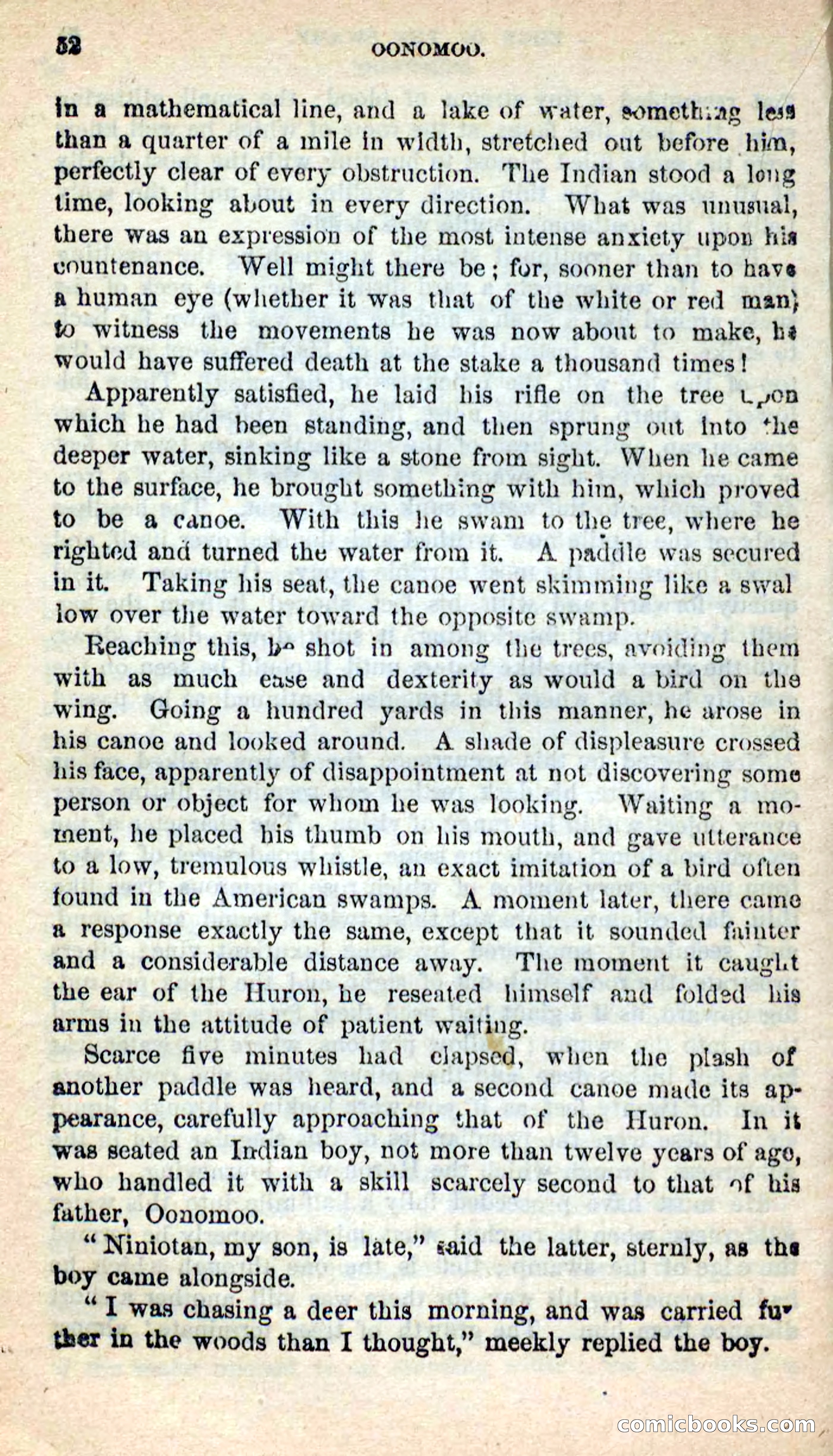 Beadle's New Dime Novels: Oonomoo, the Huron — page 50 of 116