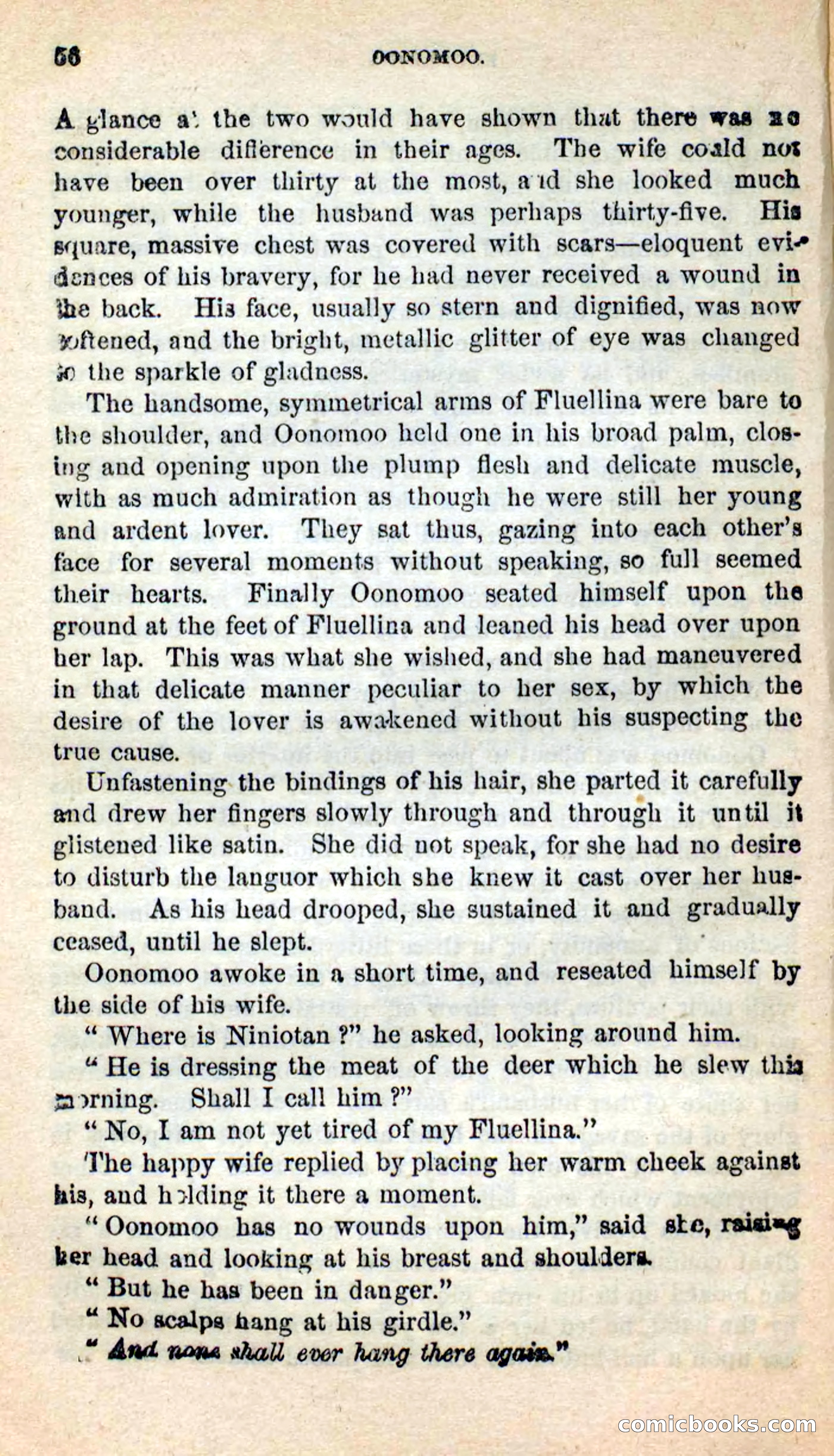 Beadle's New Dime Novels: Oonomoo, the Huron — page 54 of 116