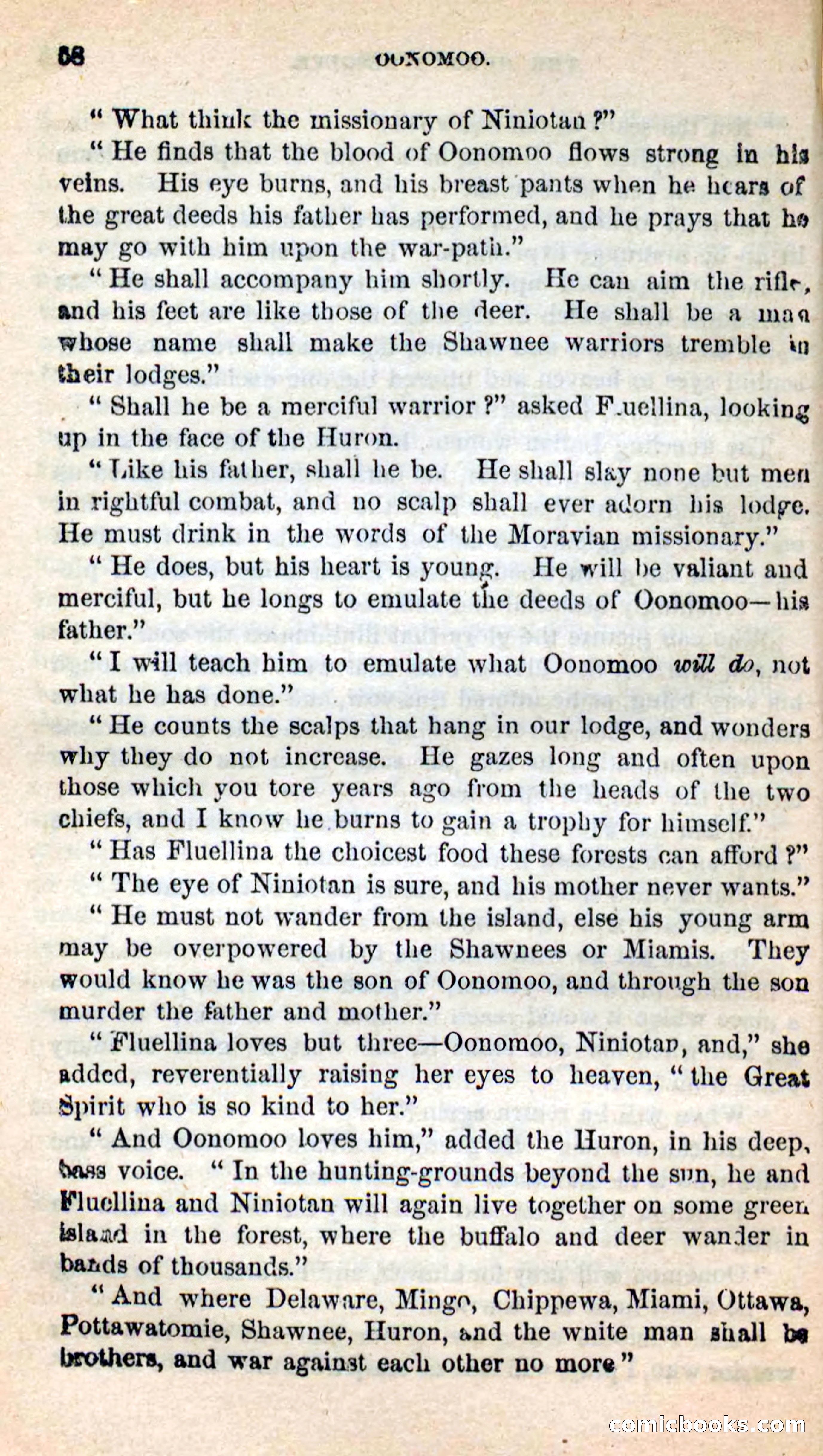 Beadle's New Dime Novels: Oonomoo, the Huron — page 56 of 116