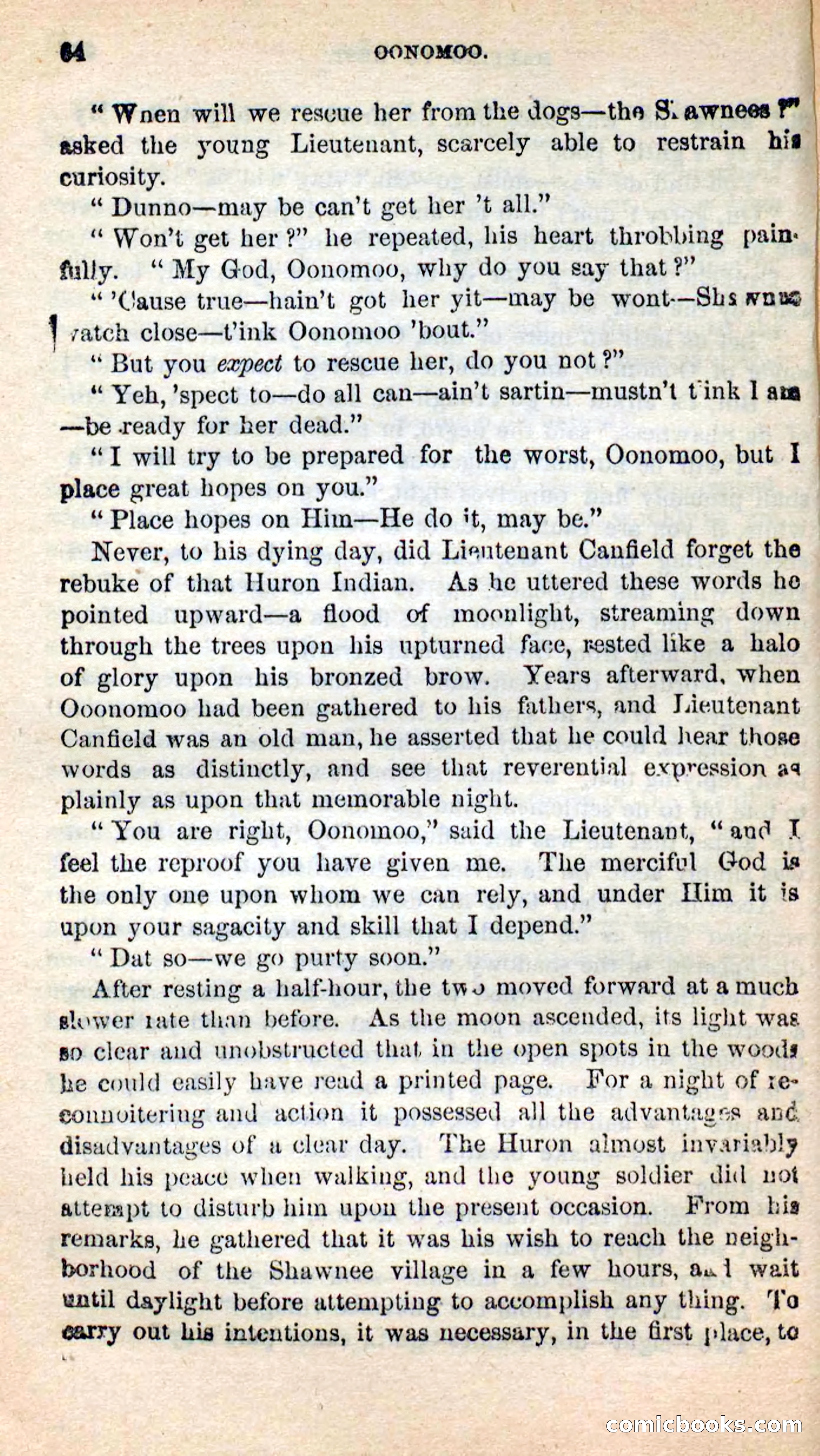 Beadle's New Dime Novels: Oonomoo, the Huron — page 62 of 116