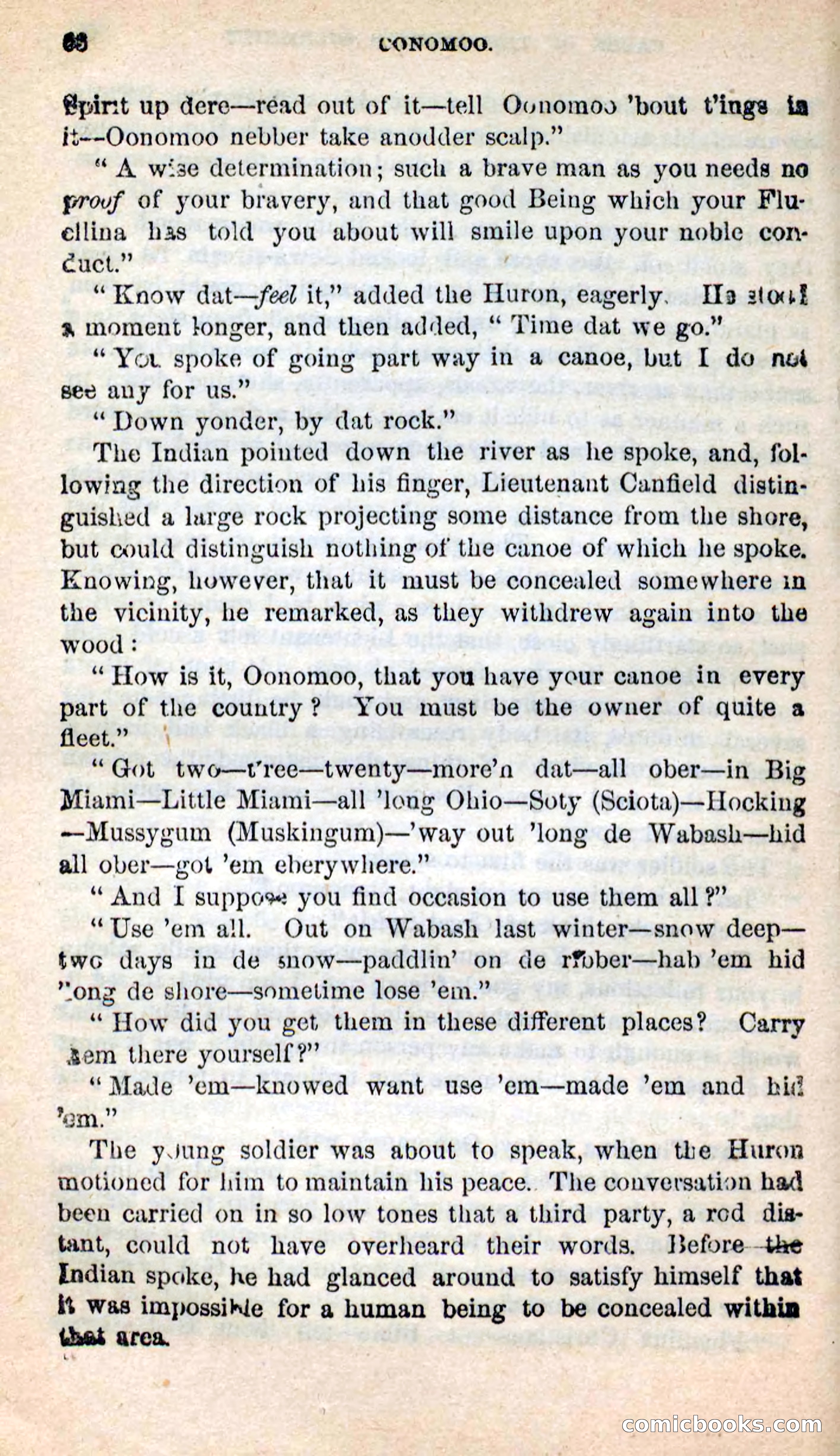 Beadle's New Dime Novels: Oonomoo, the Huron — page 64 of 116