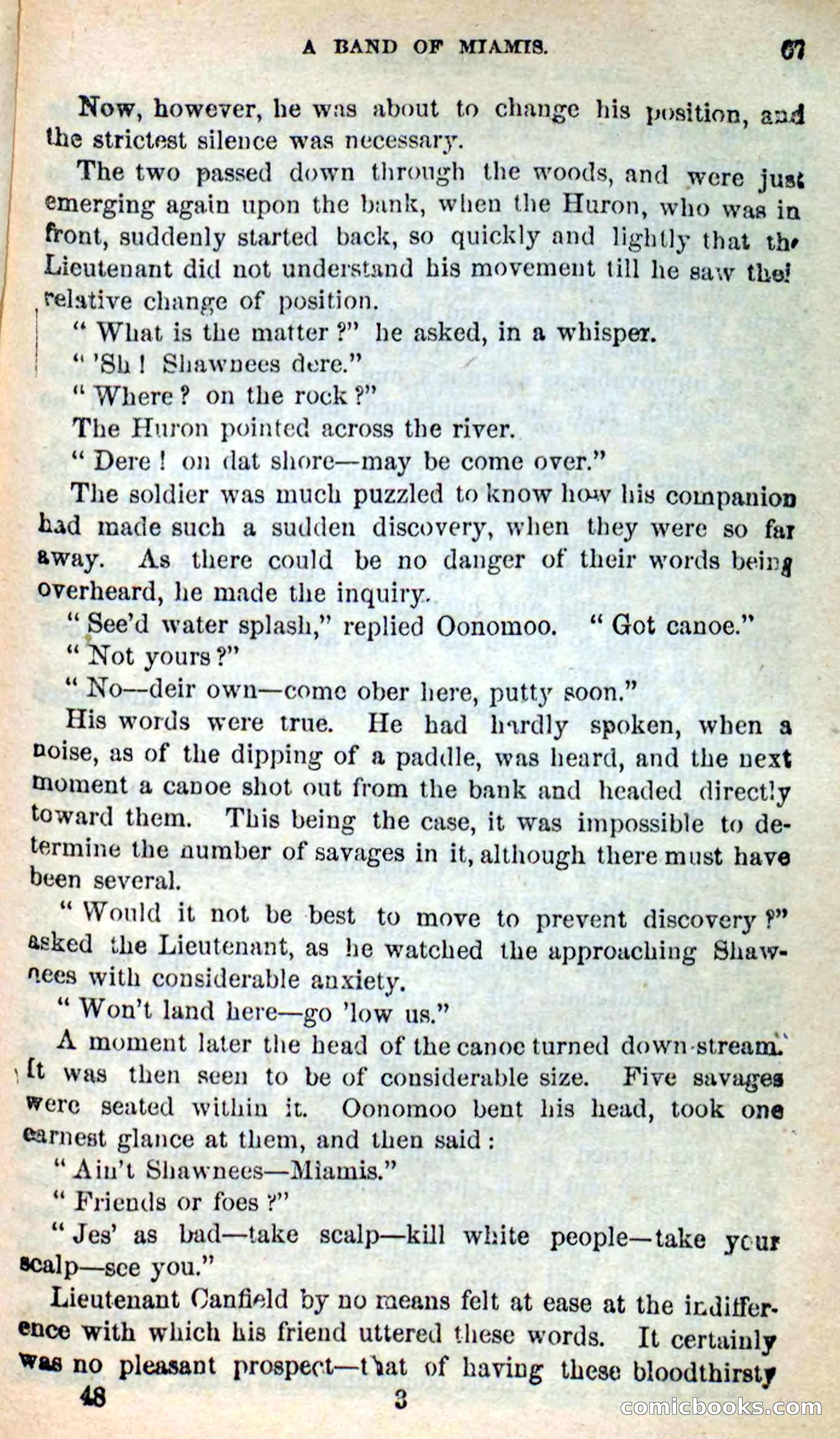 Beadle's New Dime Novels: Oonomoo, the Huron — page 65 of 116