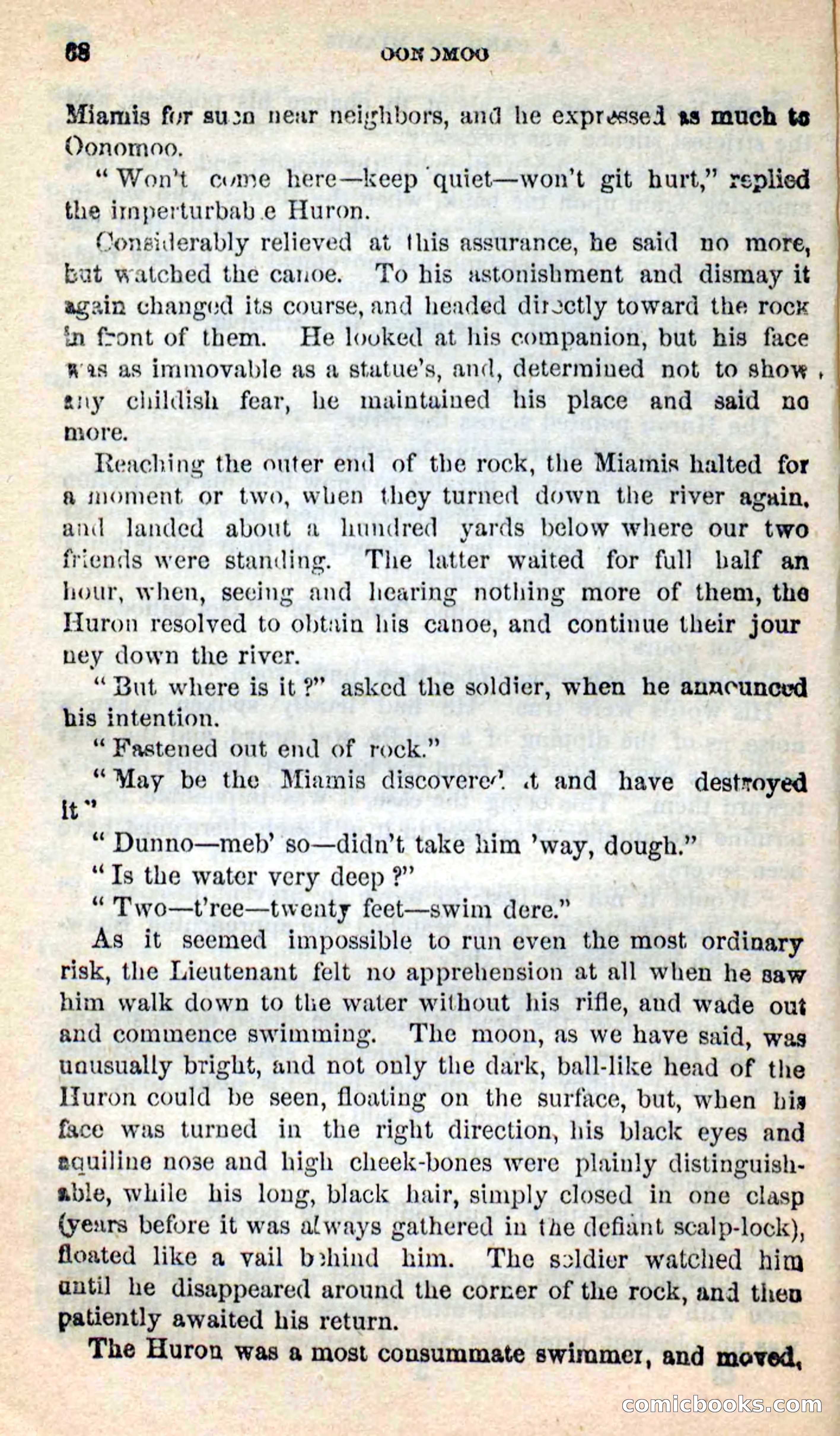 Beadle's New Dime Novels: Oonomoo, the Huron — page 66 of 116