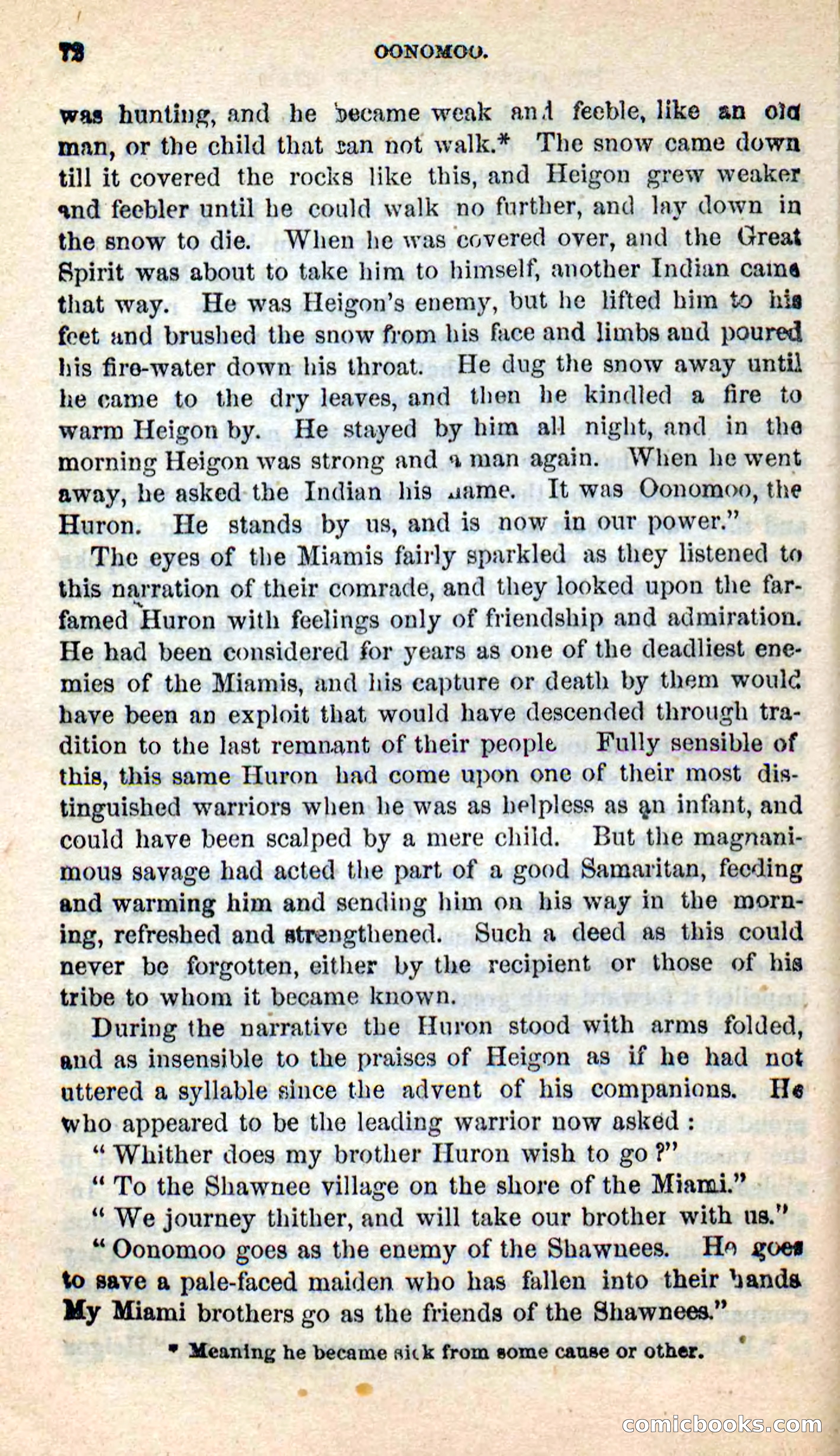 Beadle's New Dime Novels: Oonomoo, the Huron — page 70 of 116