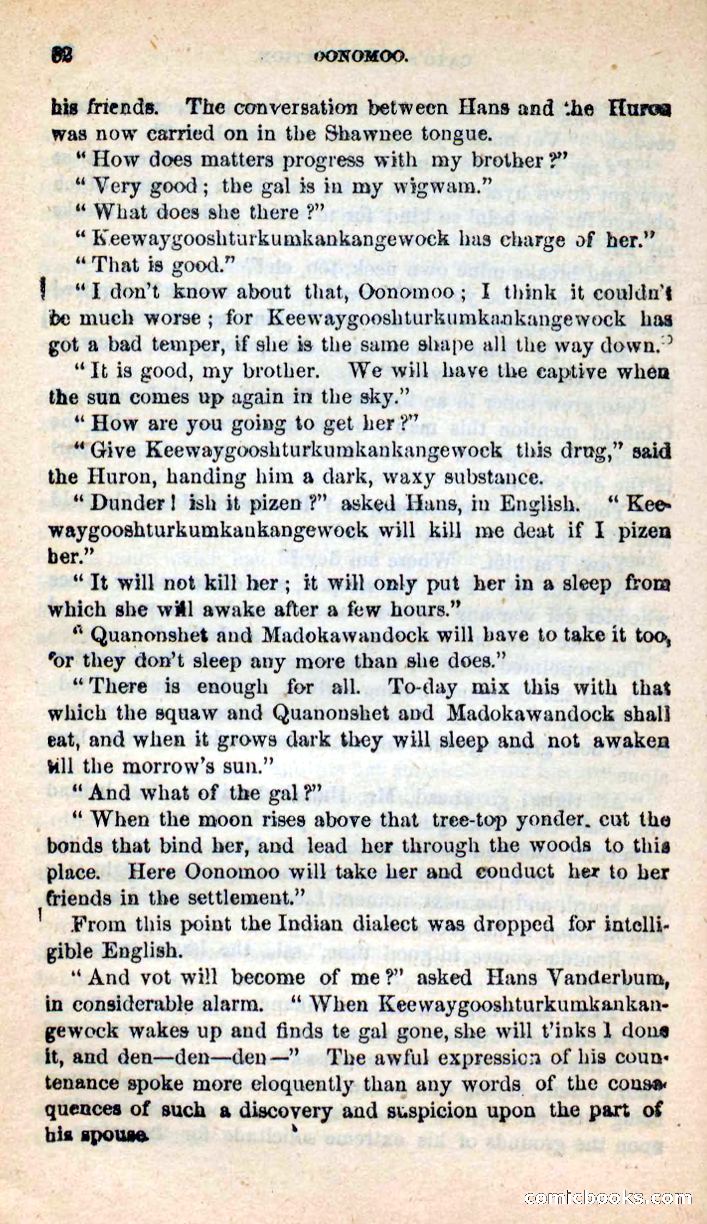 Beadle's New Dime Novels: Oonomoo, the Huron — page 80 of 116