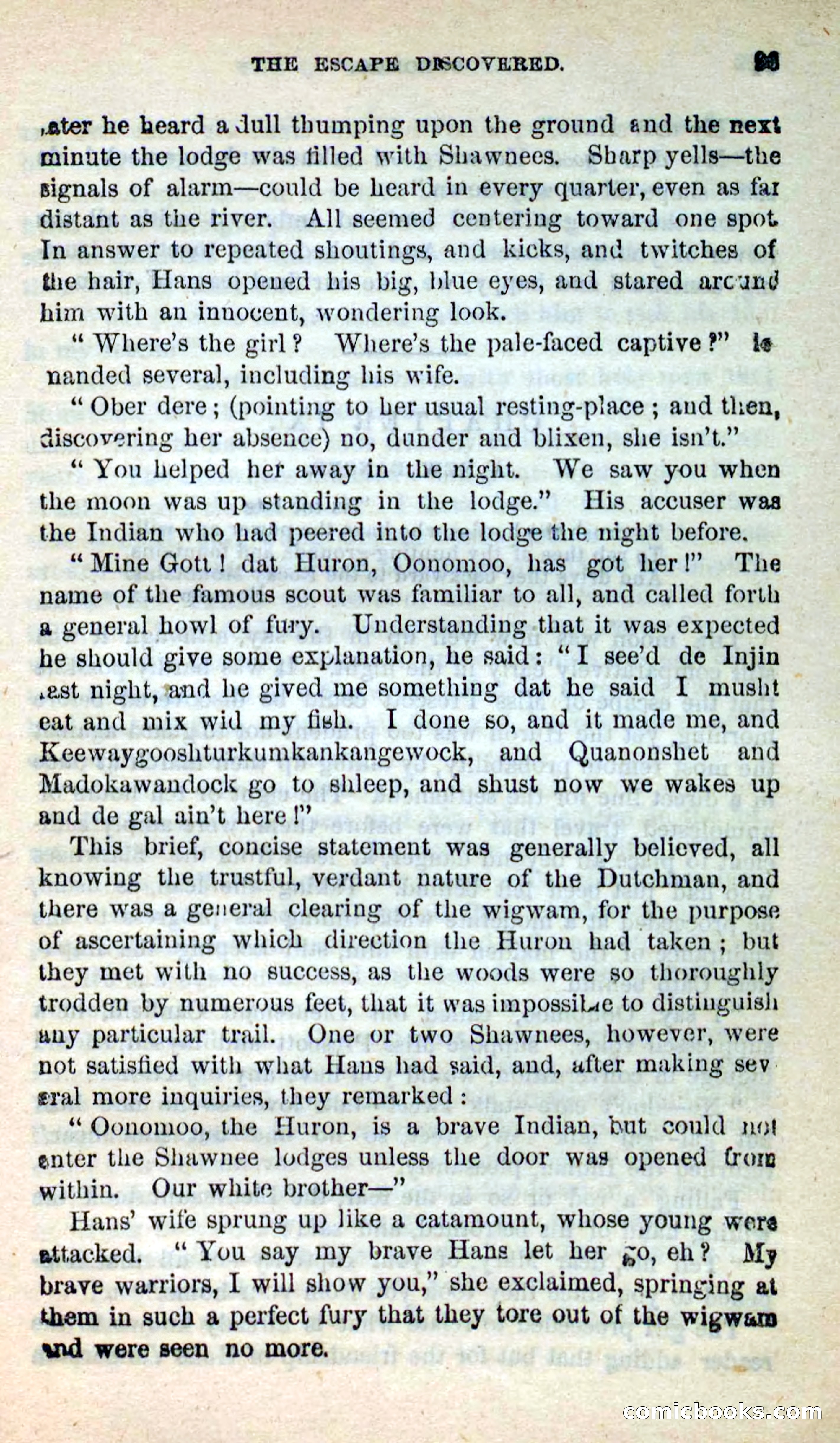 Beadle's New Dime Novels: Oonomoo, the Huron — page 91 of 116