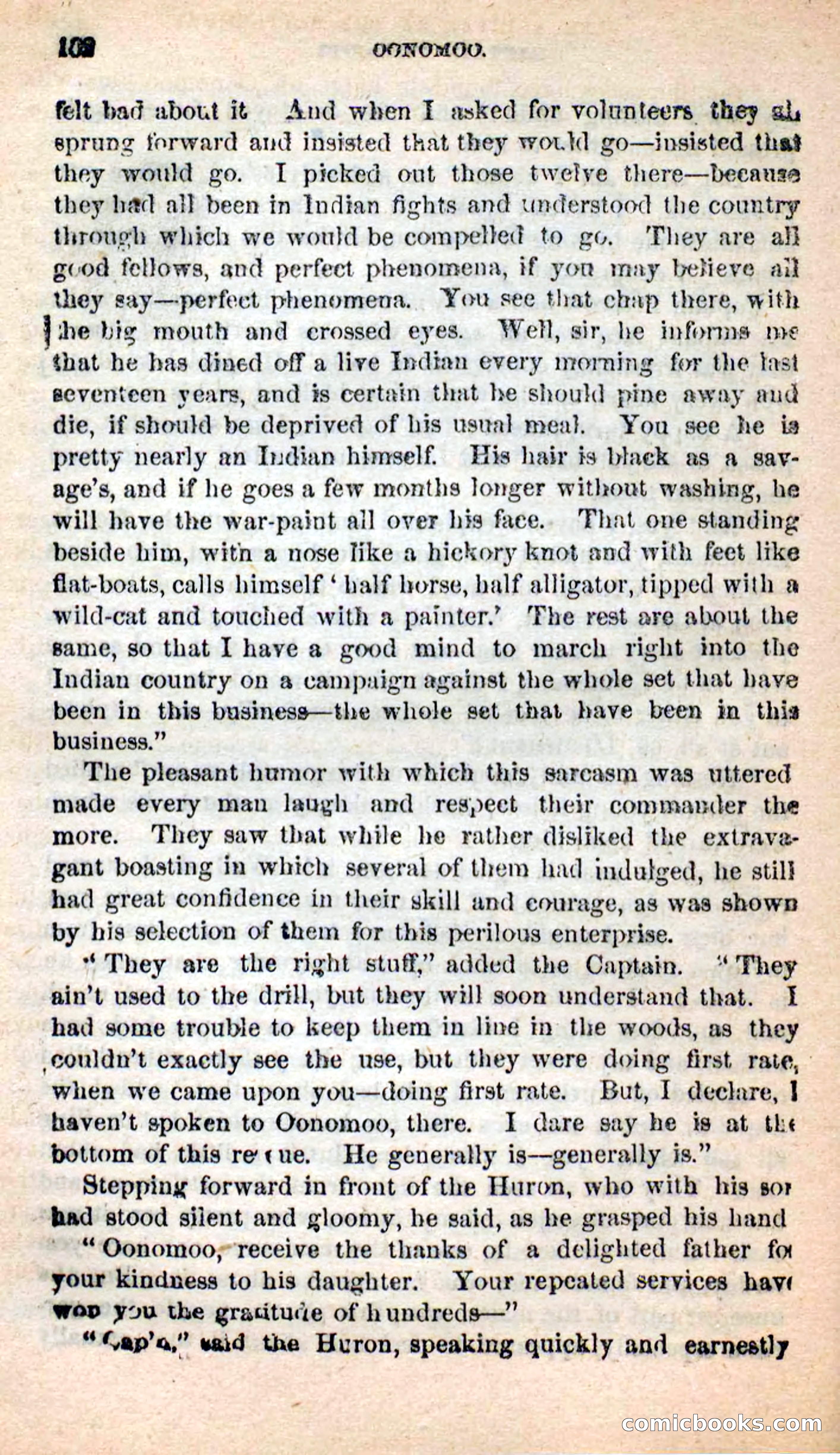 Beadle's New Dime Novels: Oonomoo, the Huron — page 100 of 116
