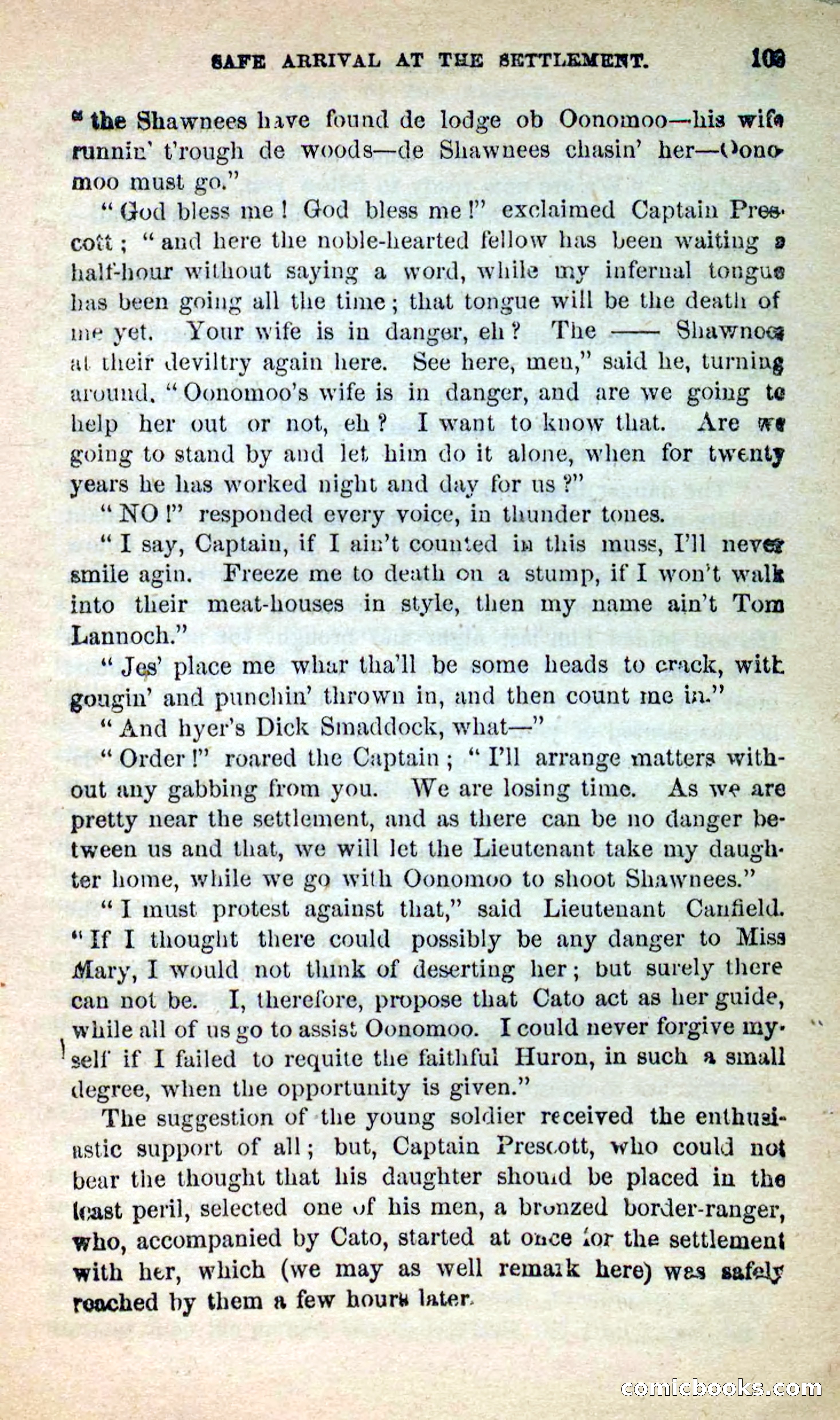 Beadle's New Dime Novels: Oonomoo, the Huron — page 101 of 116