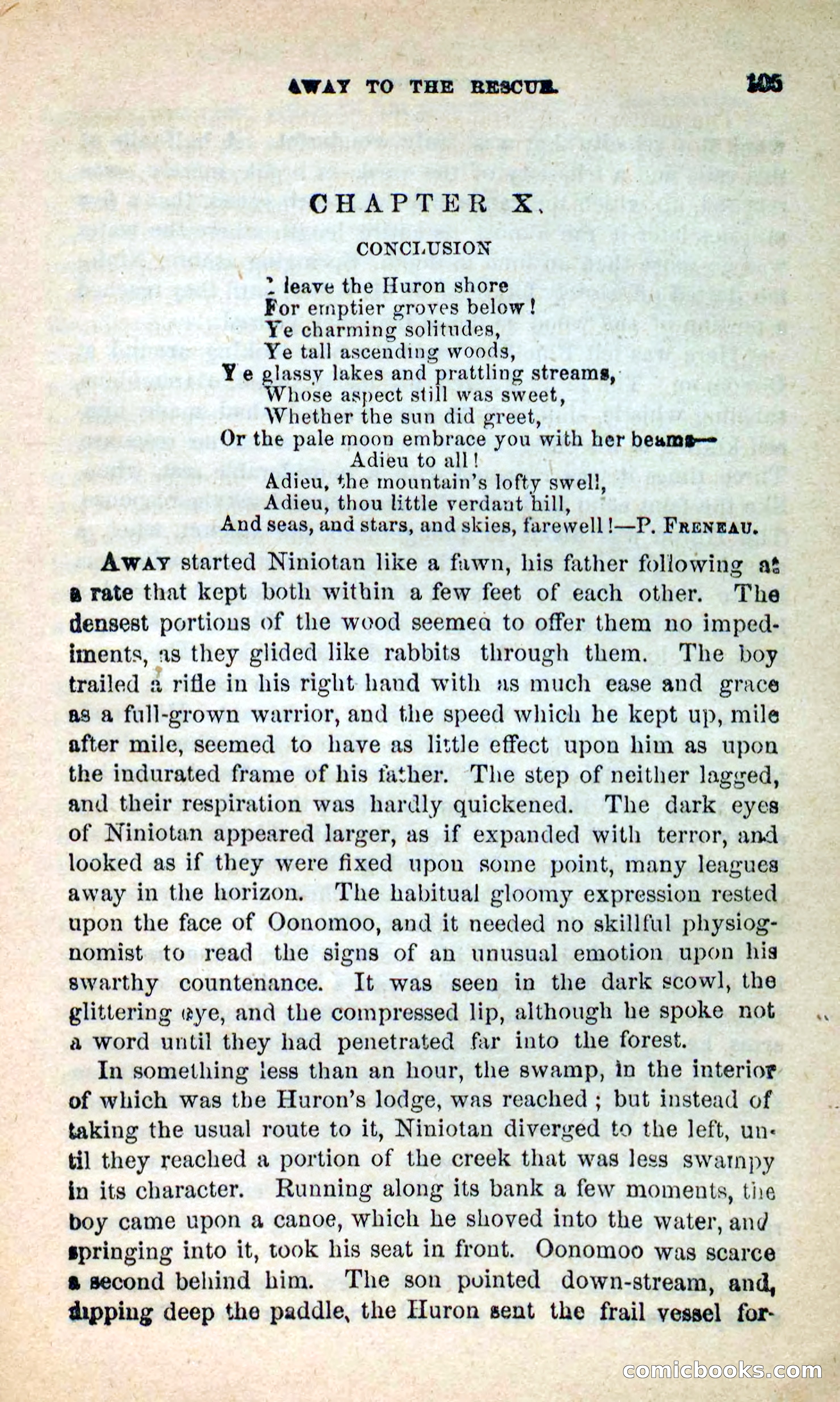 Beadle's New Dime Novels: Oonomoo, the Huron — page 103 of 116