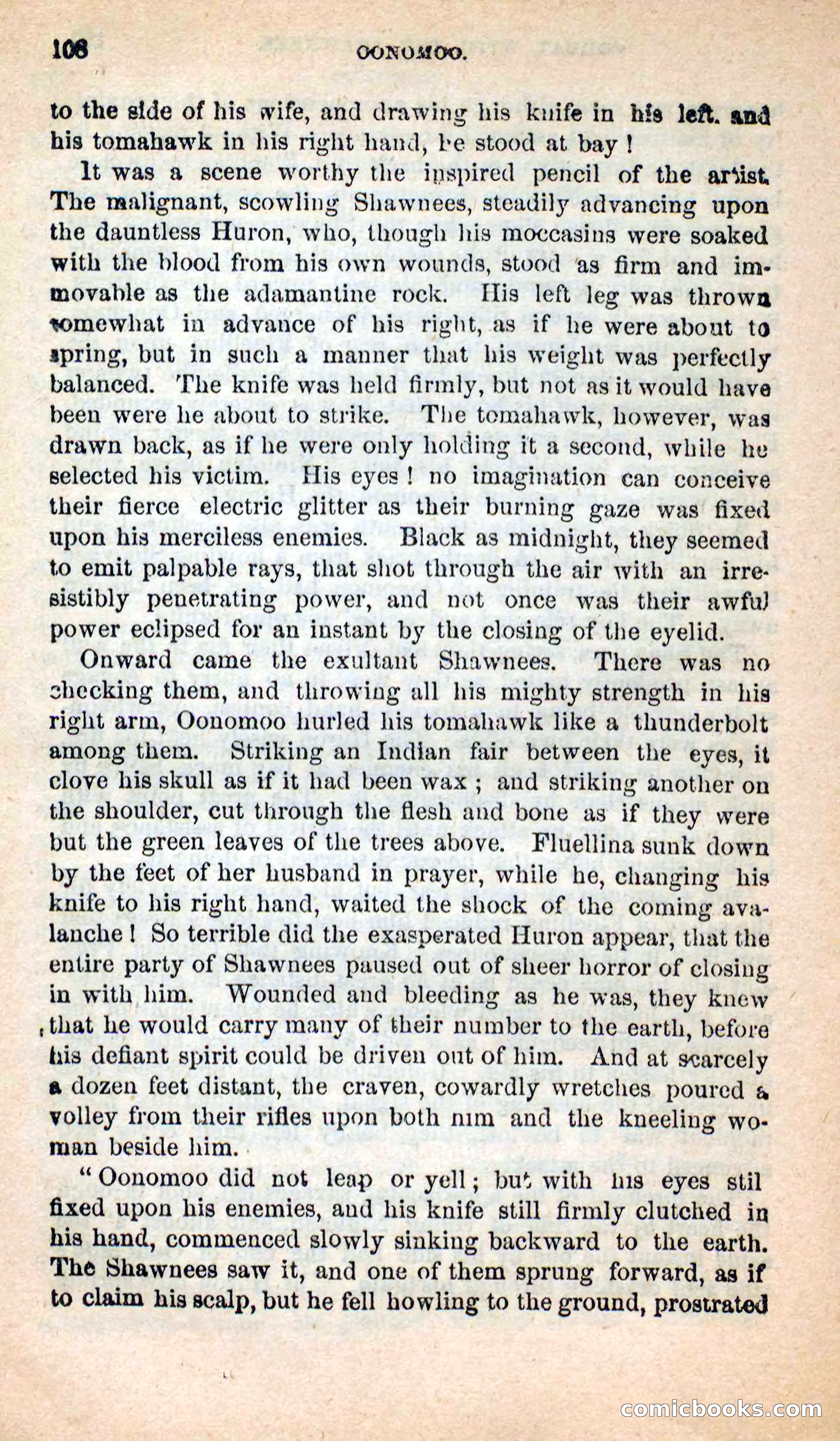 Beadle's New Dime Novels: Oonomoo, the Huron — page 106 of 116