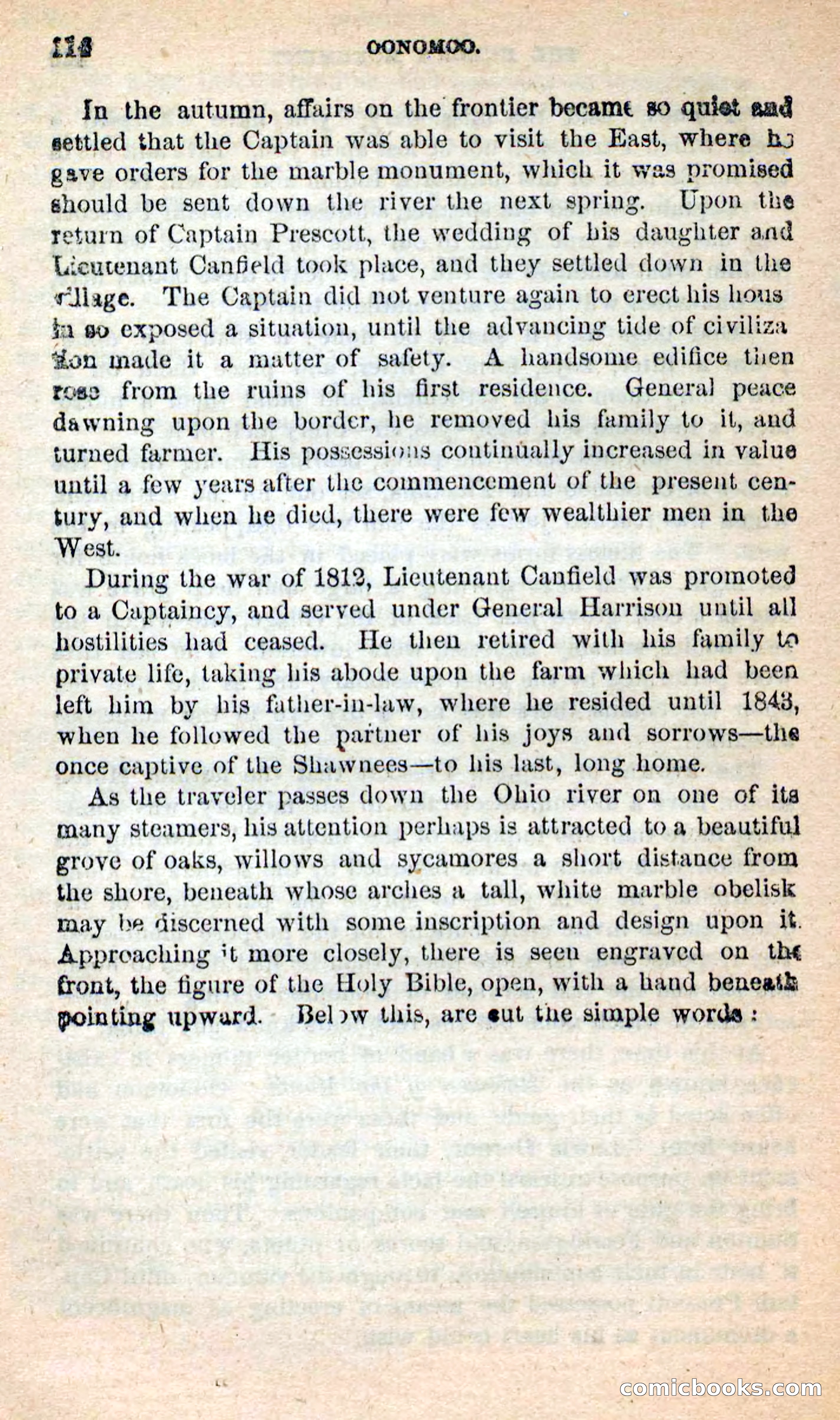 Beadle's New Dime Novels: Oonomoo, the Huron — page 112 of 116