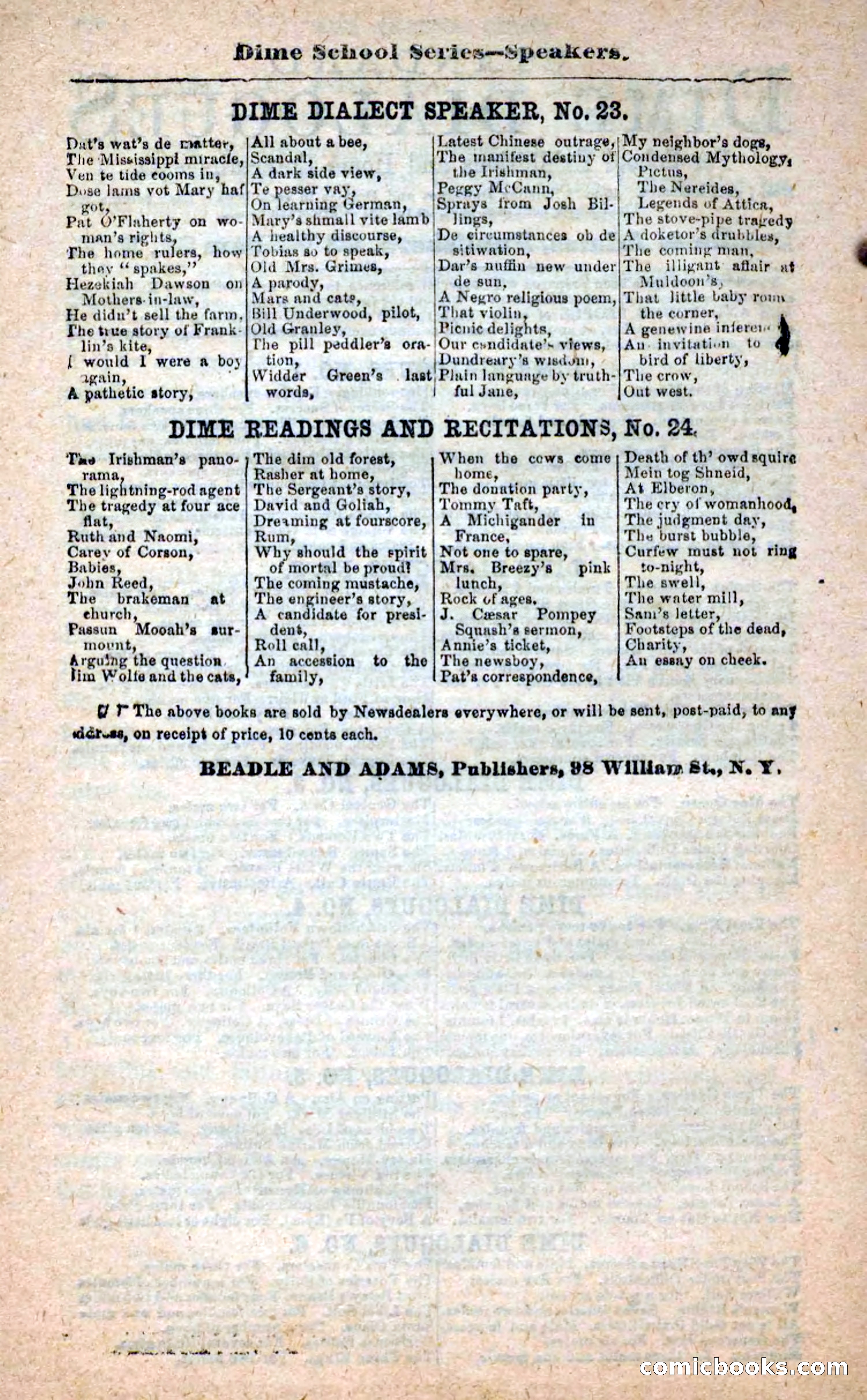 Beadle's New Dime Novels: Blue Dick — page 98 of 100