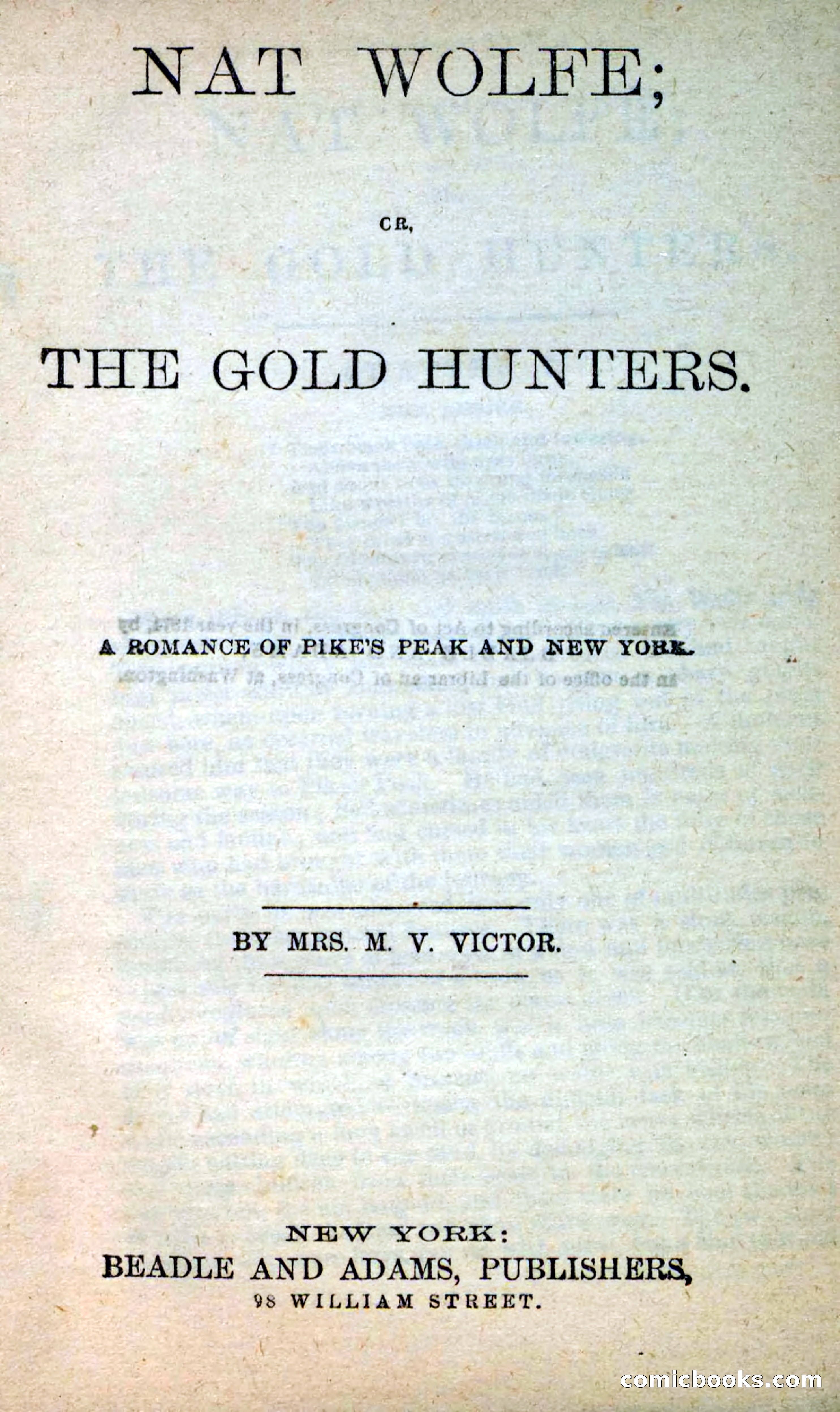 Beadle's New Dime Novels: Nat Wolfe — page 3 of 100