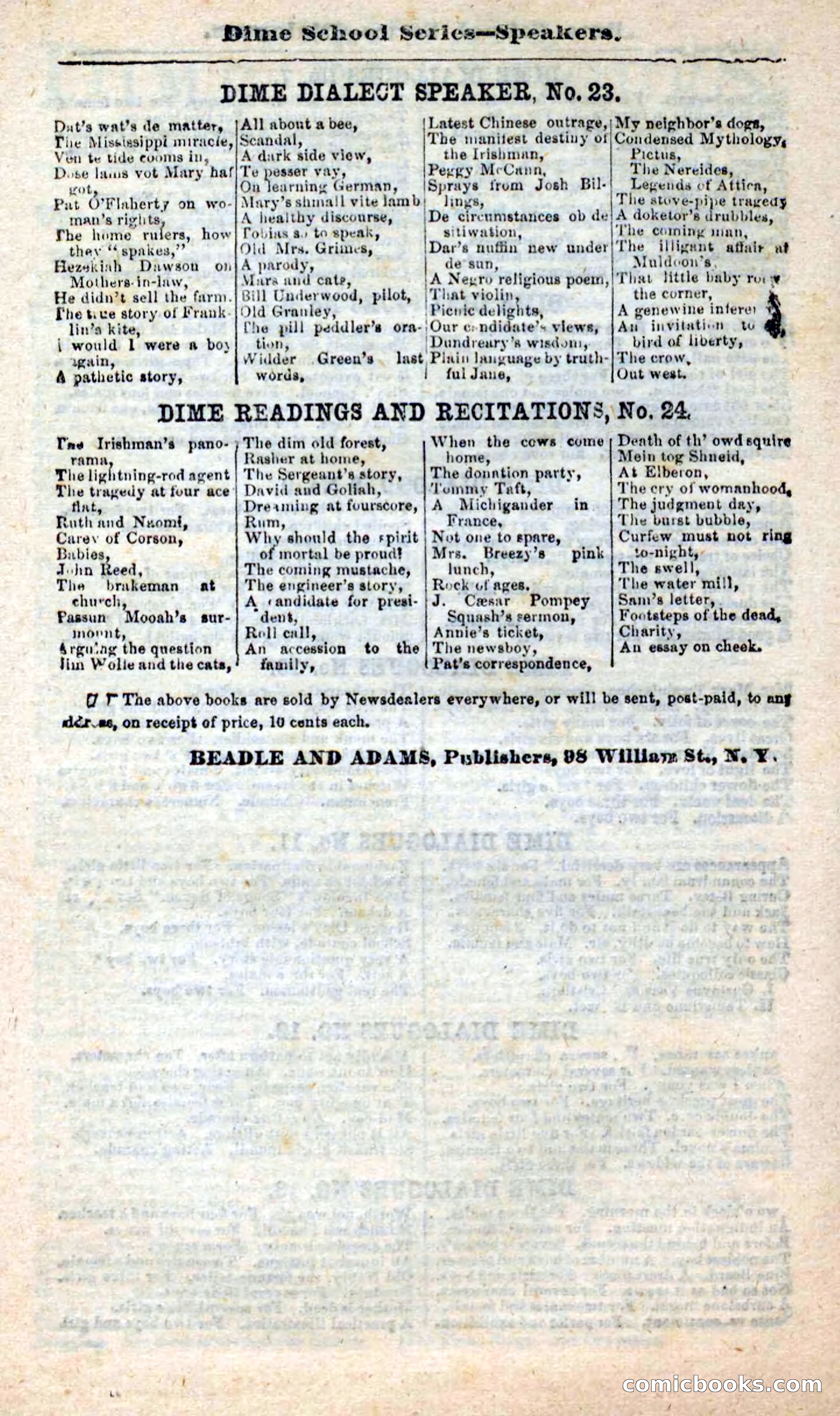 Beadle's New Dime Novels: Nat Wolfe — page 98 of 100