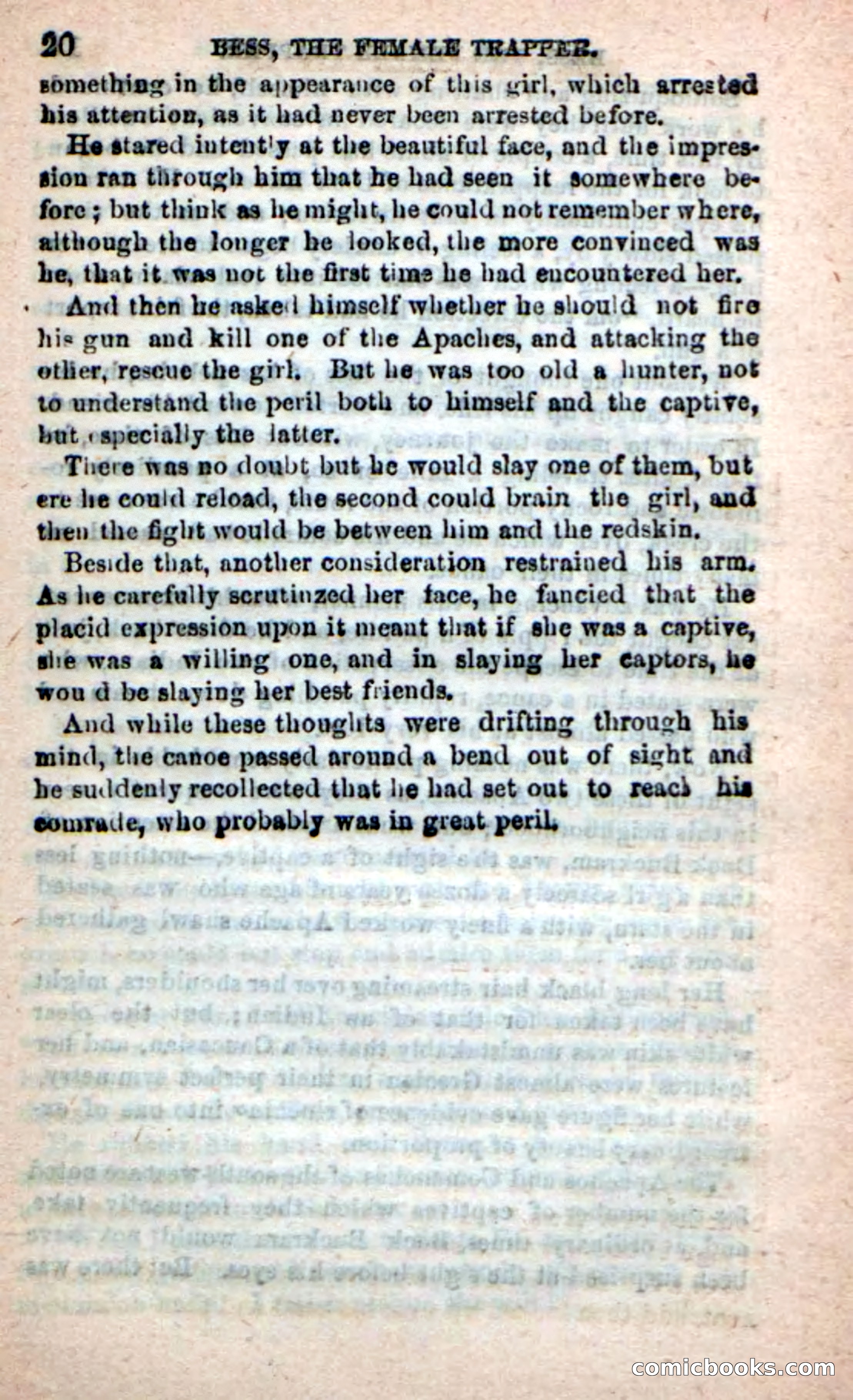 Beadle's New Dime Novels: 'Bess, the Trapper' — page 16 of 101