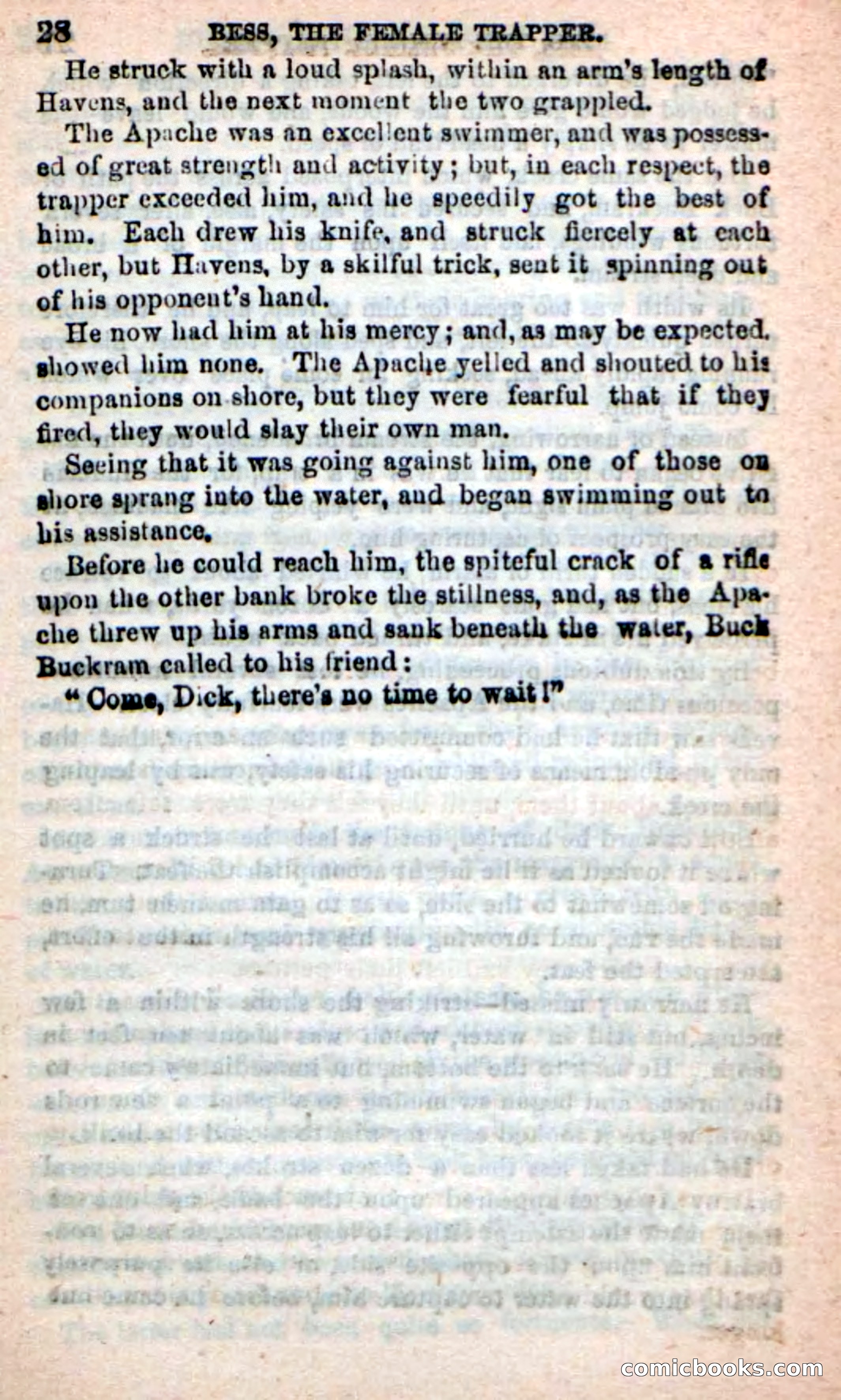 Beadle's New Dime Novels: 'Bess, the Trapper' — page 24 of 101