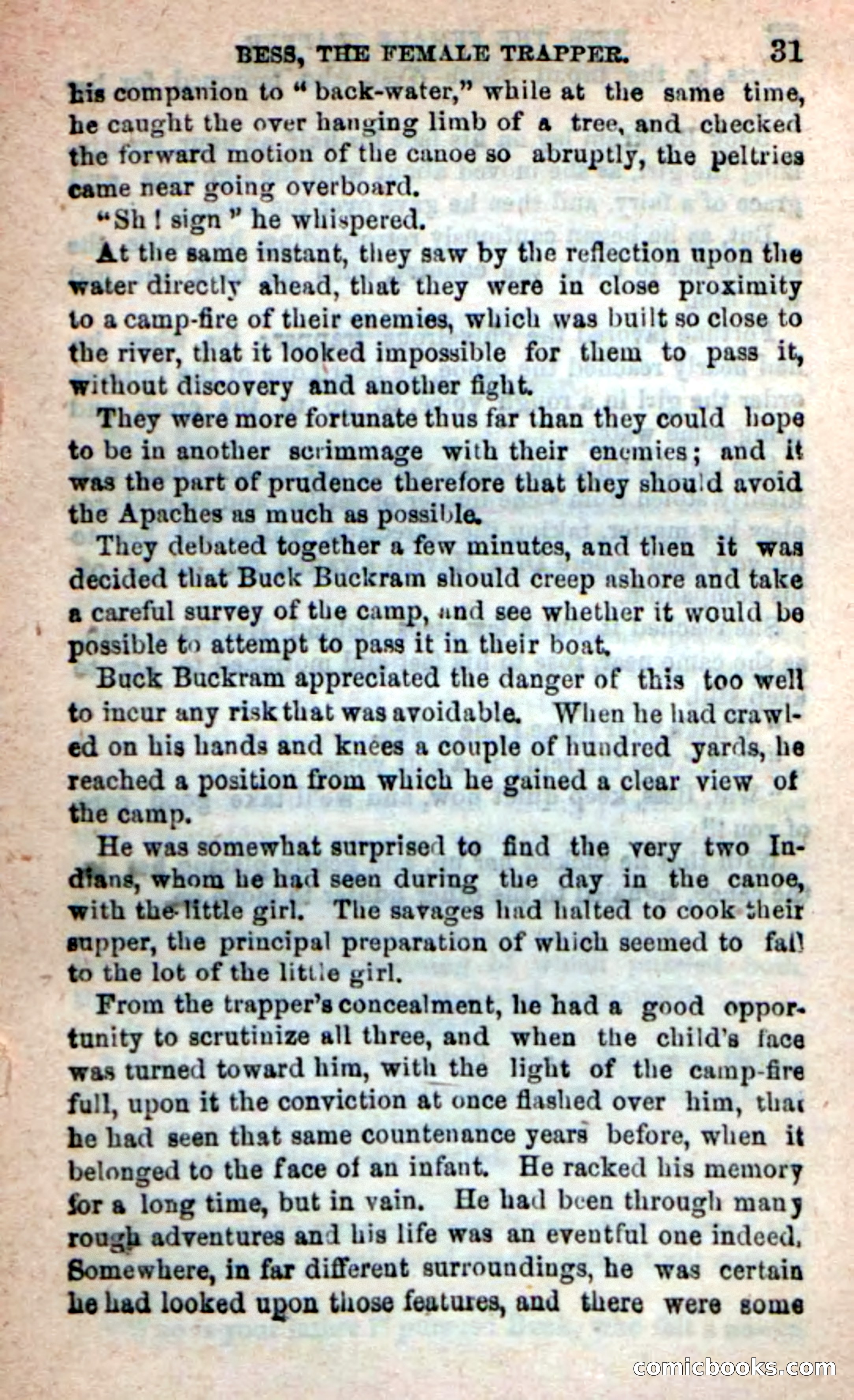 Beadle's New Dime Novels: 'Bess, the Trapper' — page 27 of 101