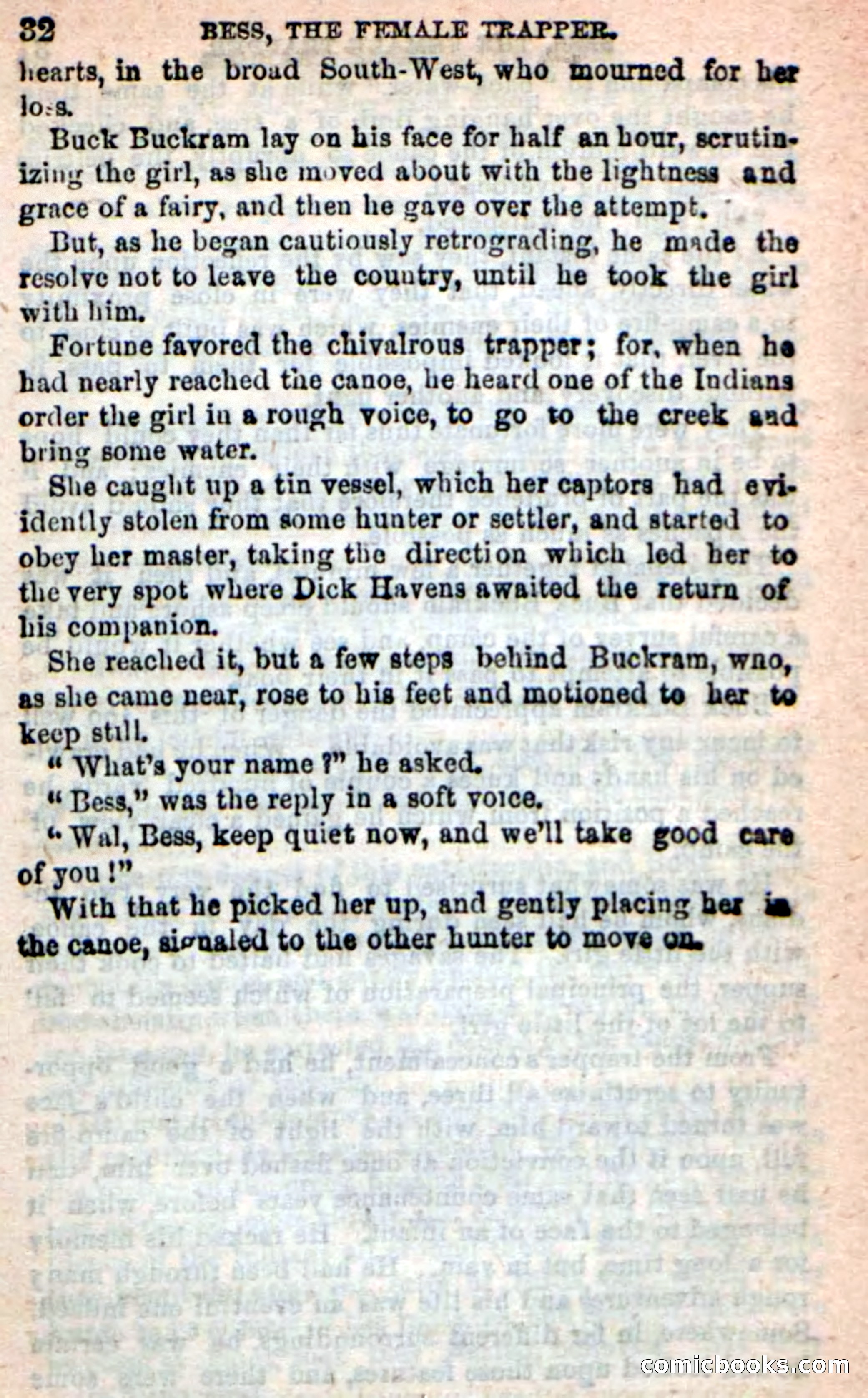 Beadle's New Dime Novels: 'Bess, the Trapper' — page 28 of 101