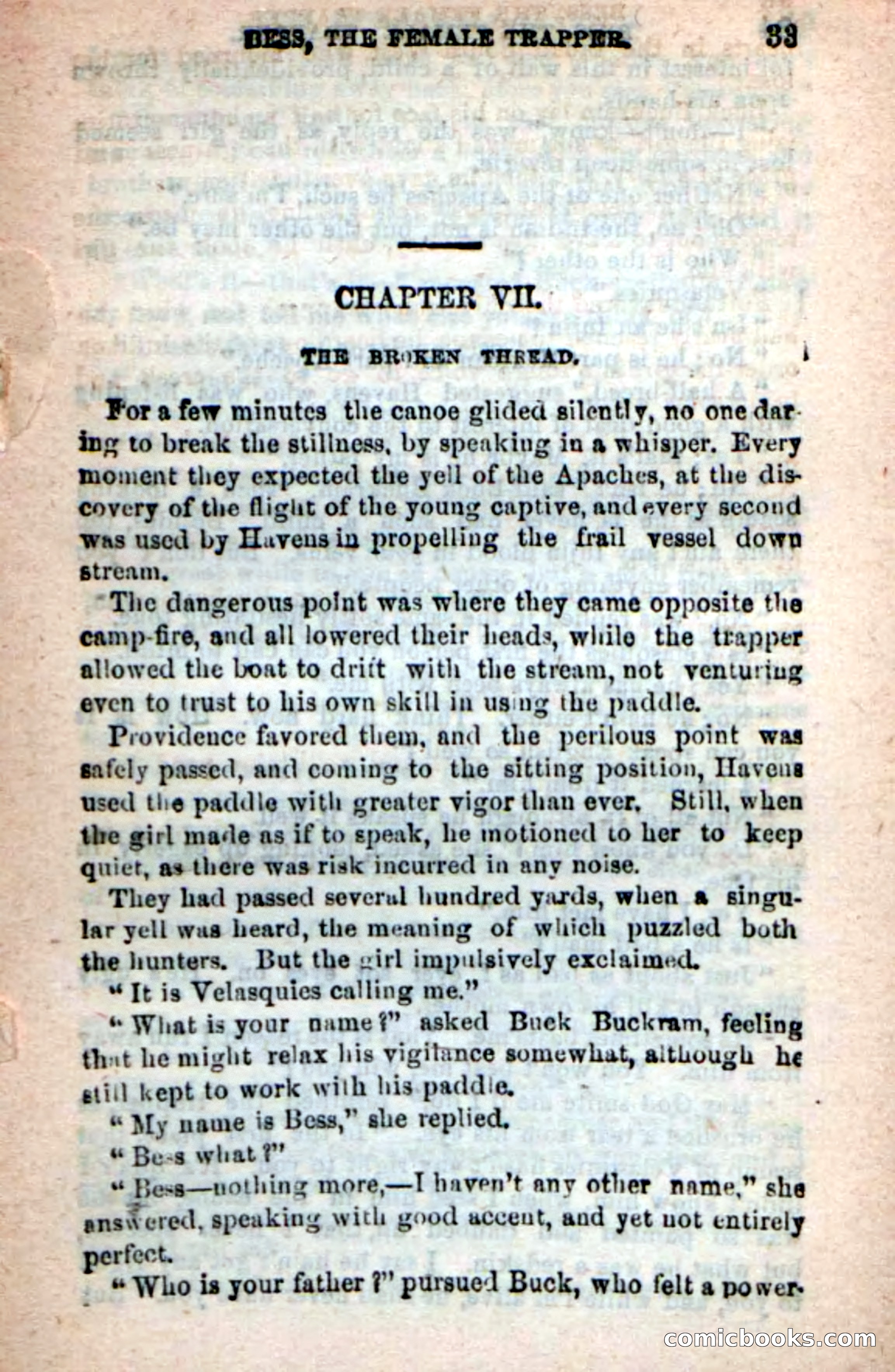 Beadle's New Dime Novels: 'Bess, the Trapper' — page 30 of 101