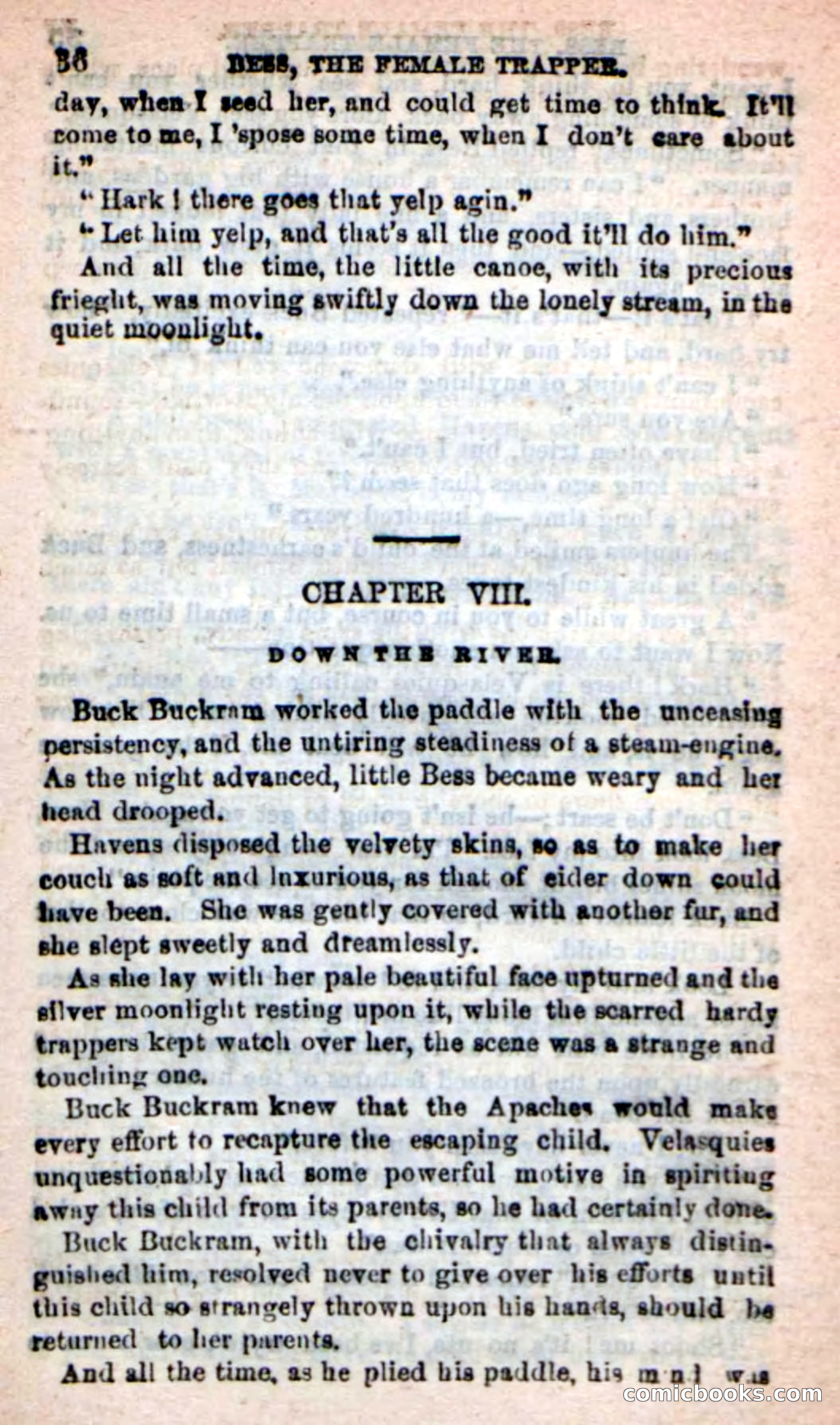 Beadle's New Dime Novels: 'Bess, the Trapper' — page 33 of 101