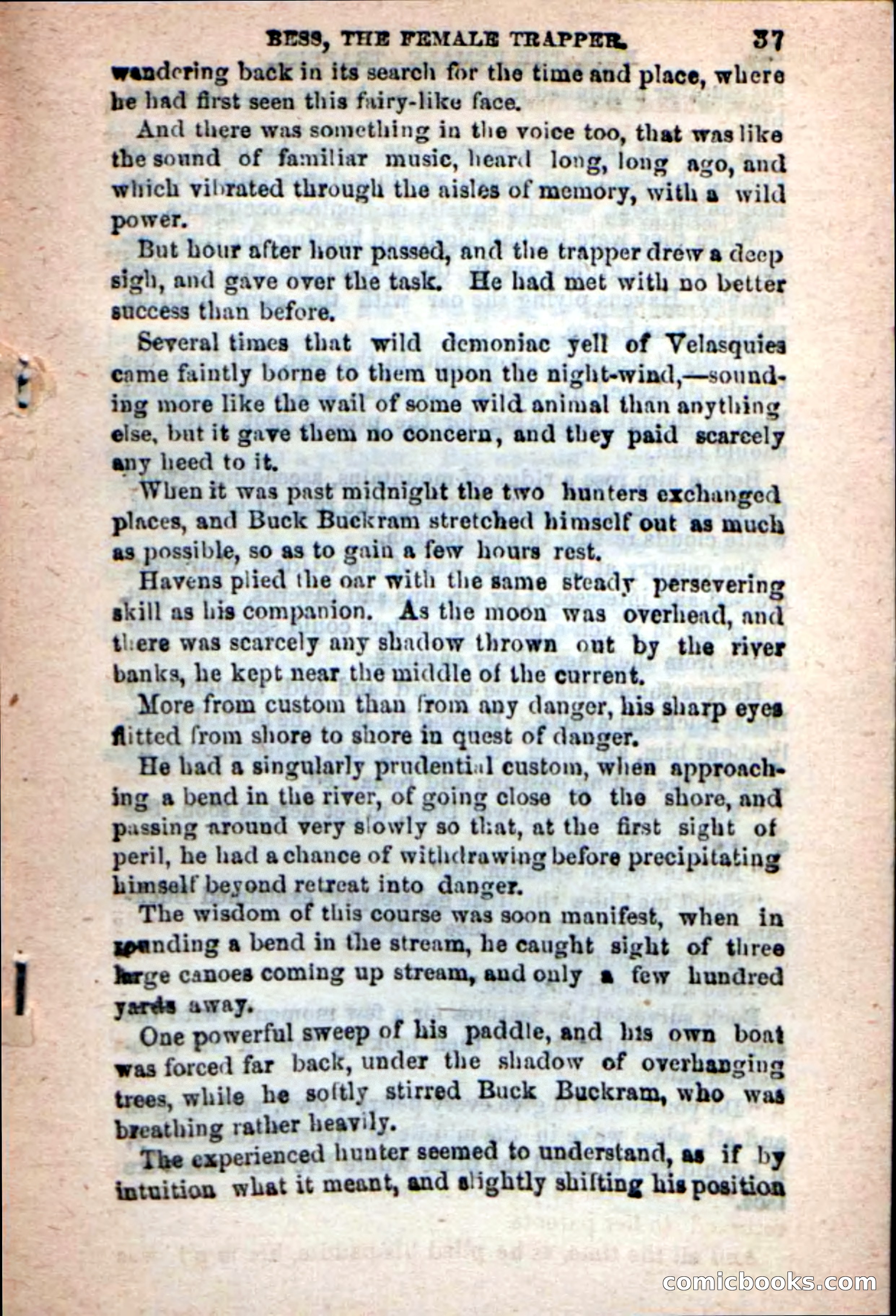 Beadle's New Dime Novels: 'Bess, the Trapper' — page 34 of 101