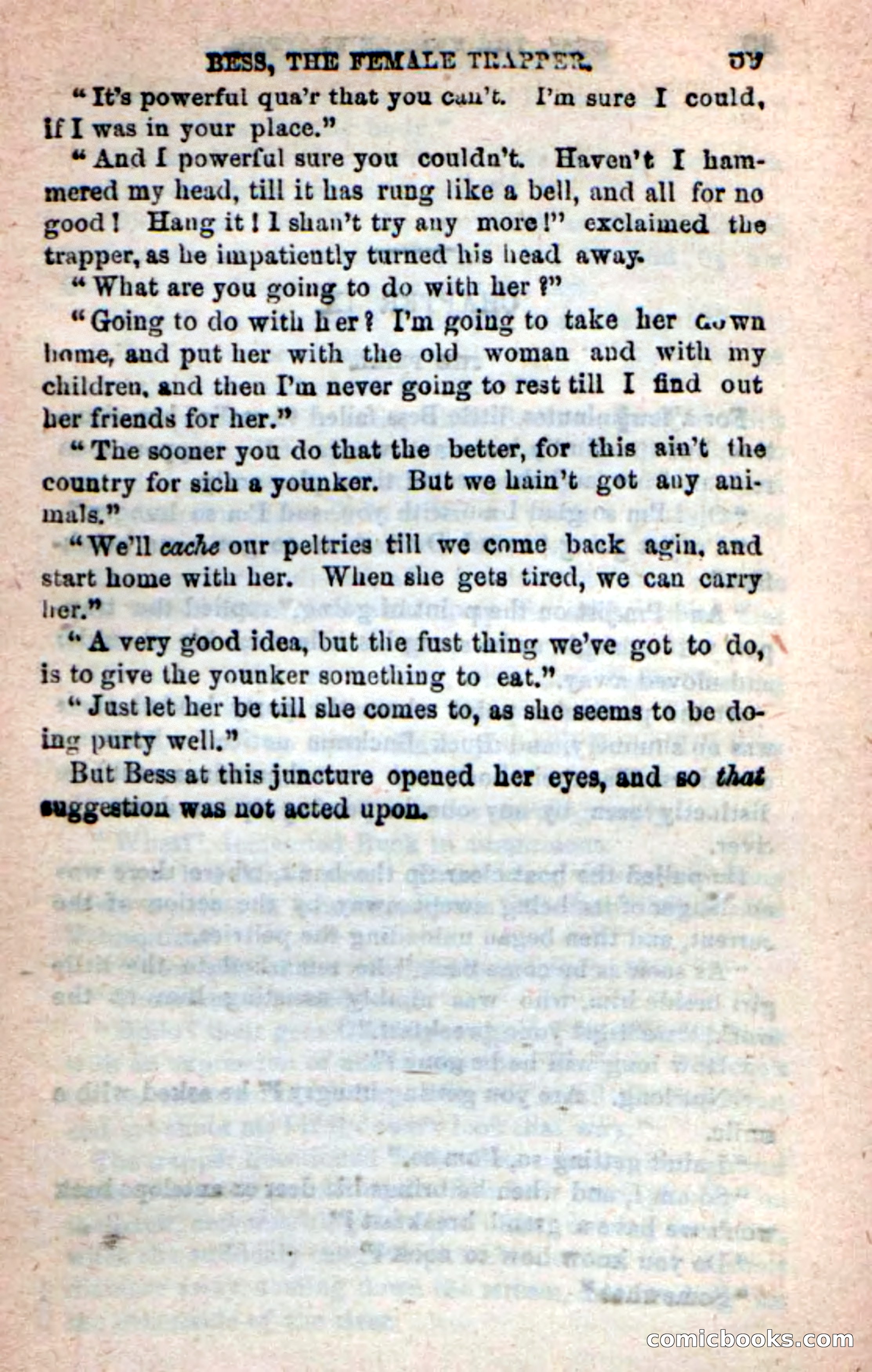 Beadle's New Dime Novels: 'Bess, the Trapper' — page 36 of 101