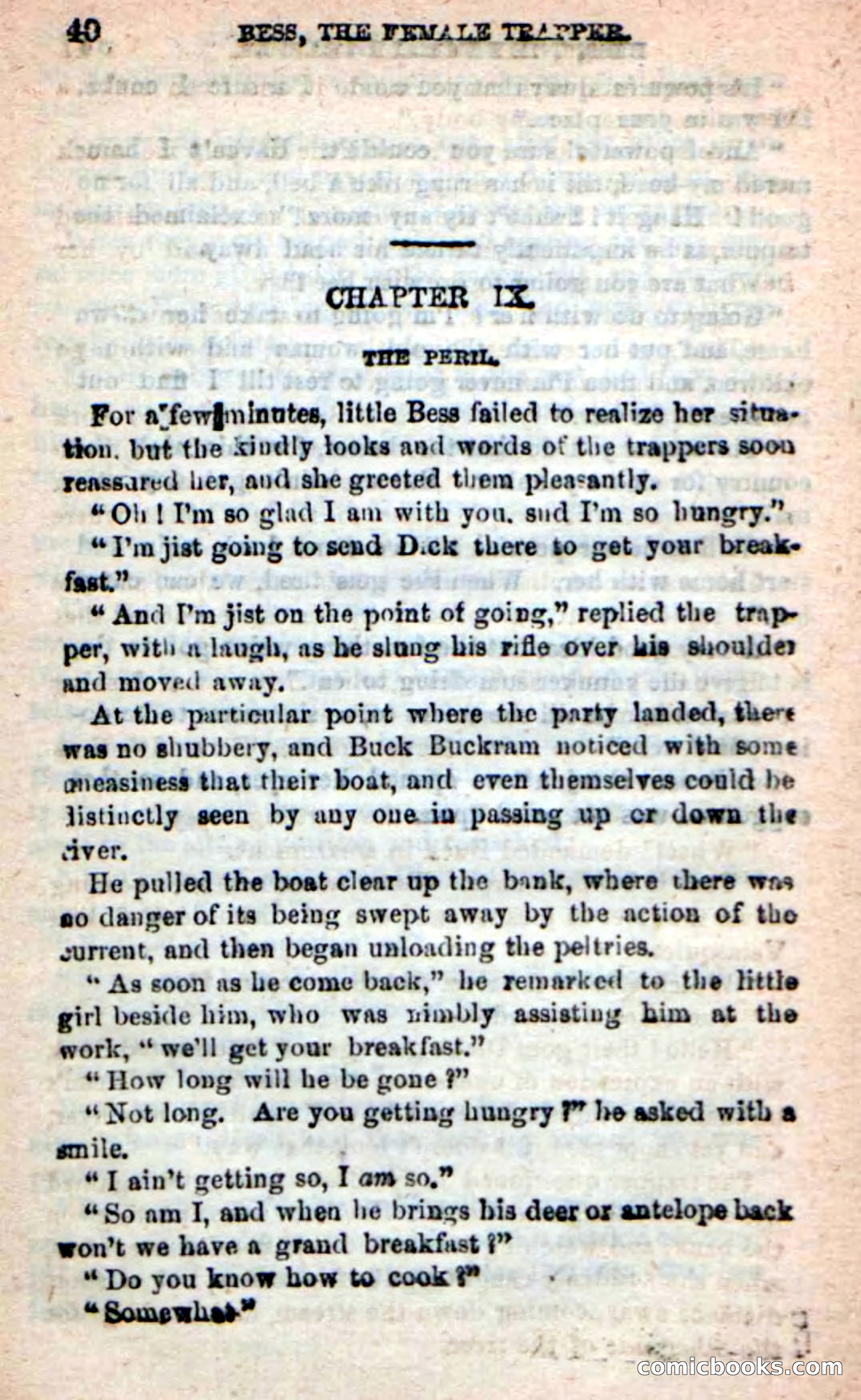 Beadle's New Dime Novels: 'Bess, the Trapper' — page 37 of 101