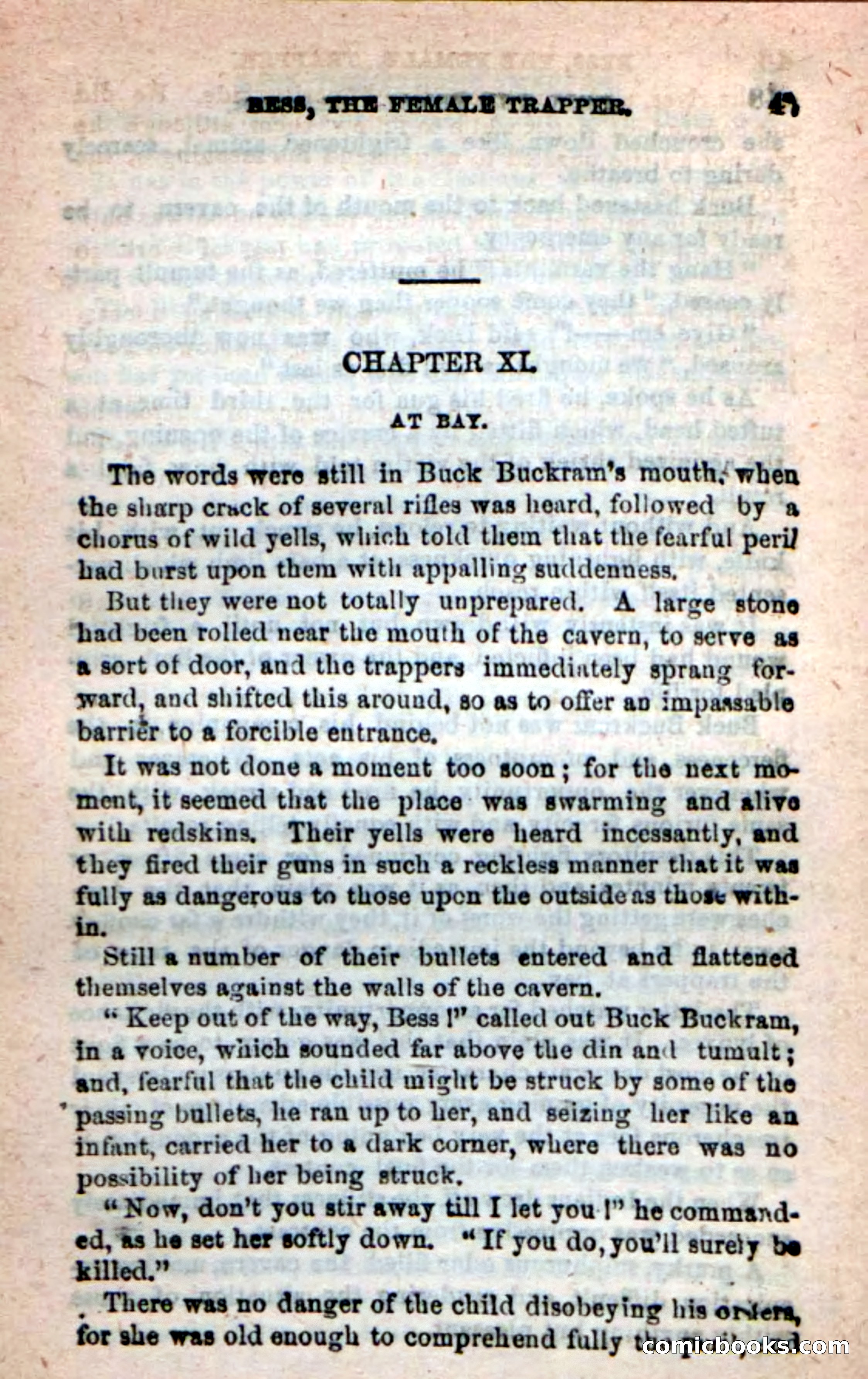 Beadle's New Dime Novels: 'Bess, the Trapper' — page 44 of 101