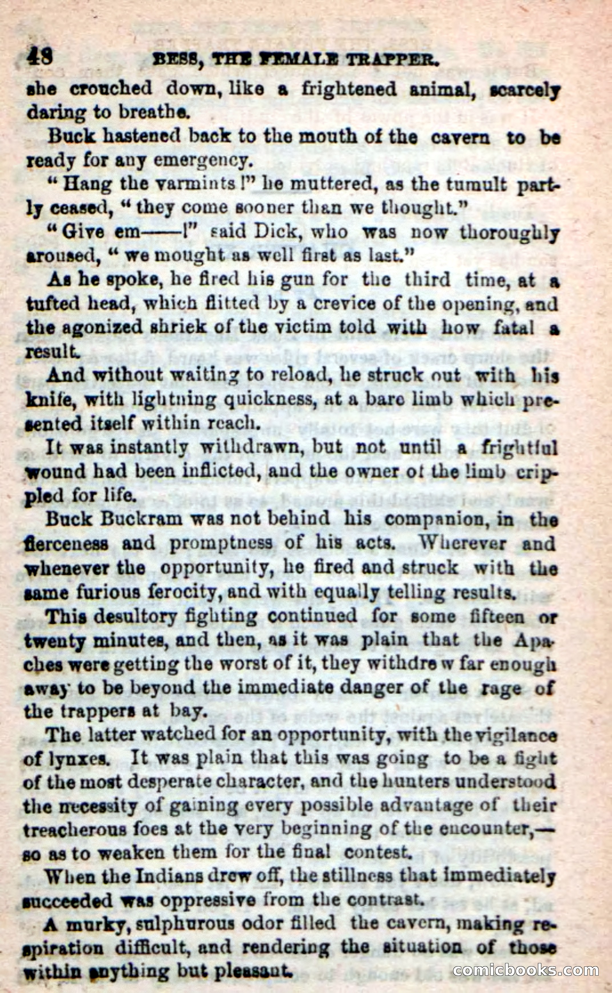 Beadle's New Dime Novels: 'Bess, the Trapper' — page 45 of 101