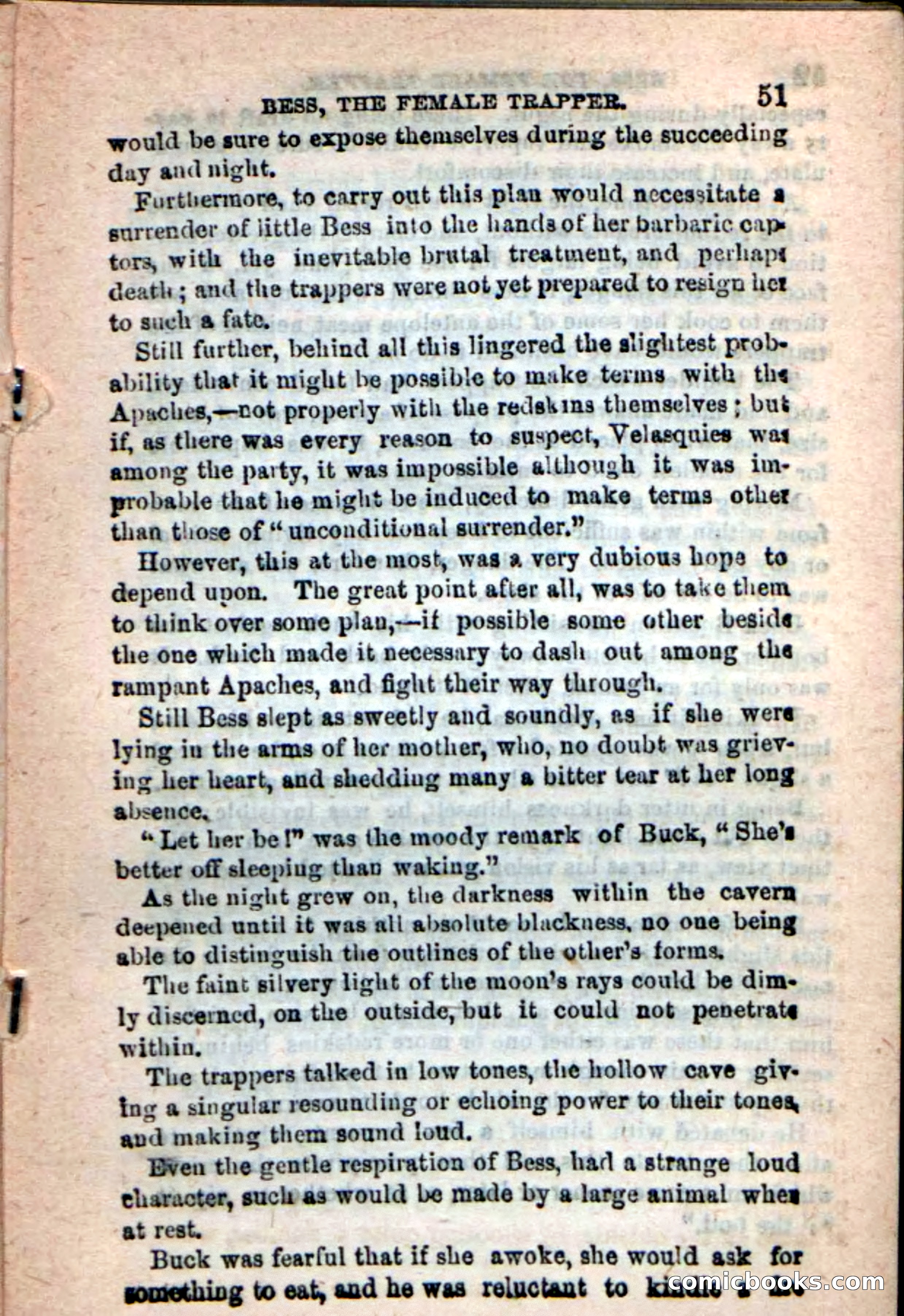 Beadle's New Dime Novels: 'Bess, the Trapper' — page 48 of 101