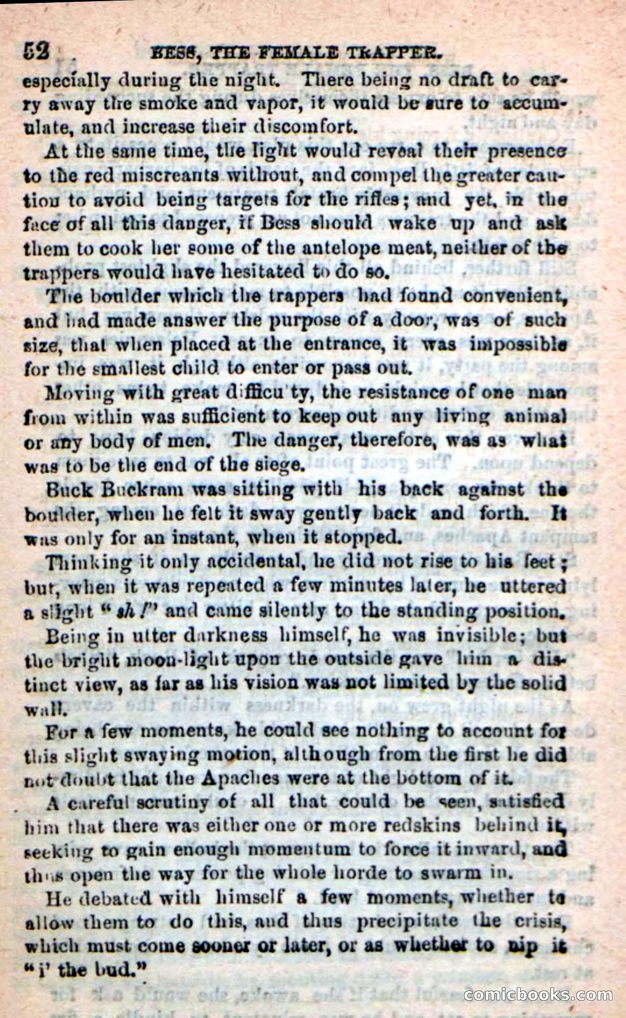 Beadle's New Dime Novels: 'Bess, the Trapper' — page 49 of 101