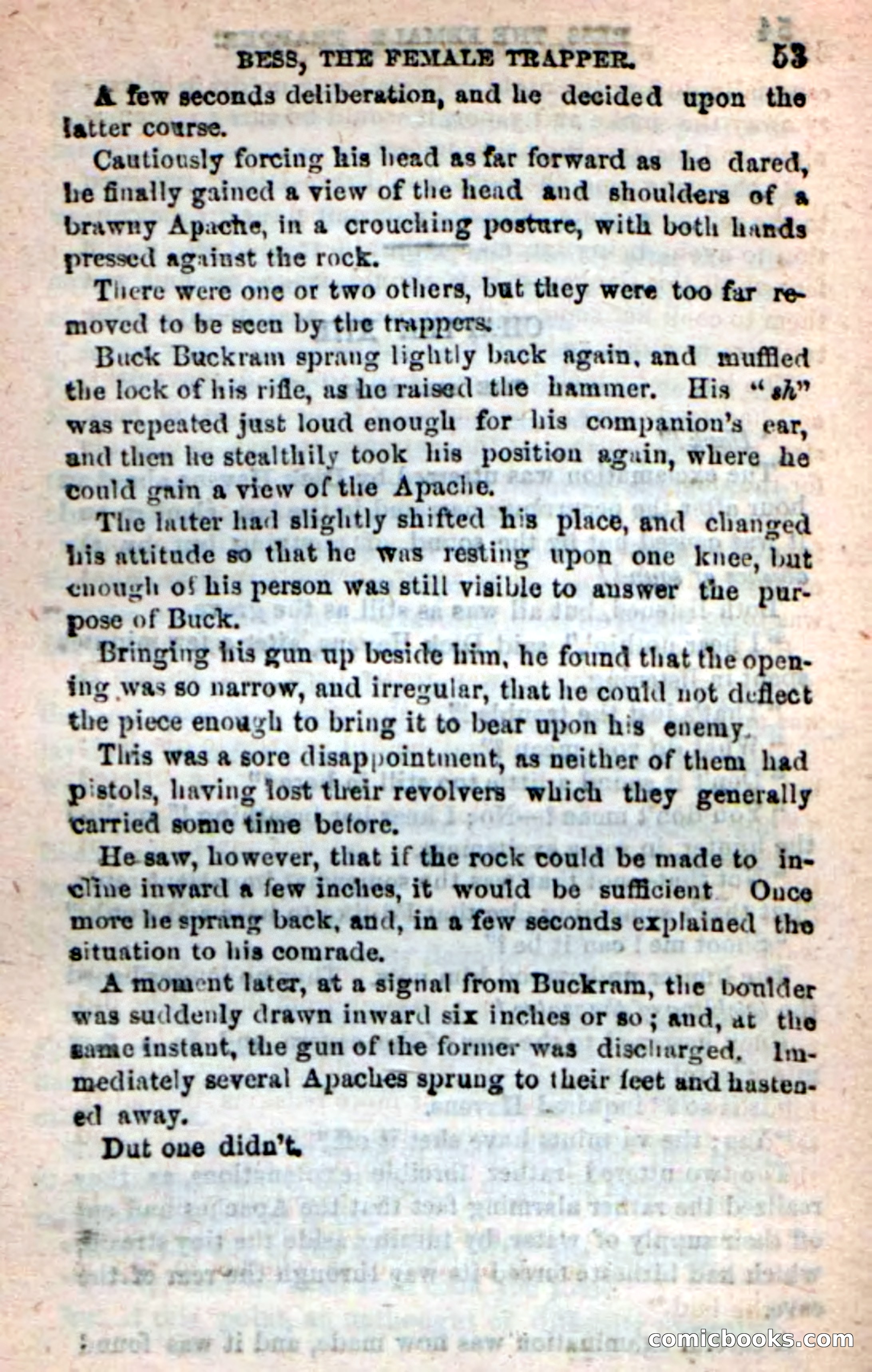 Beadle's New Dime Novels: 'Bess, the Trapper' — page 50 of 101