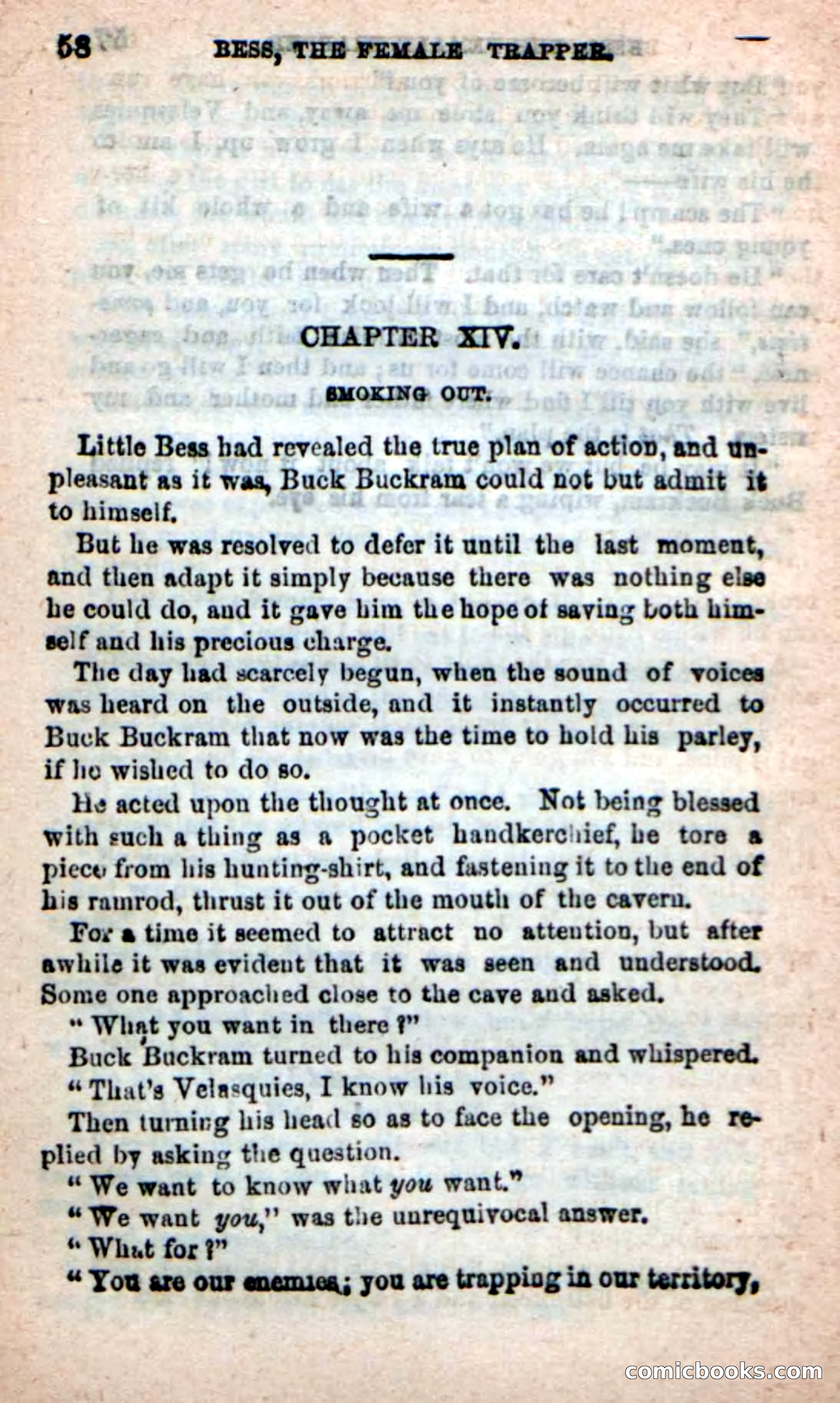 Beadle's New Dime Novels: 'Bess, the Trapper' — page 55 of 101