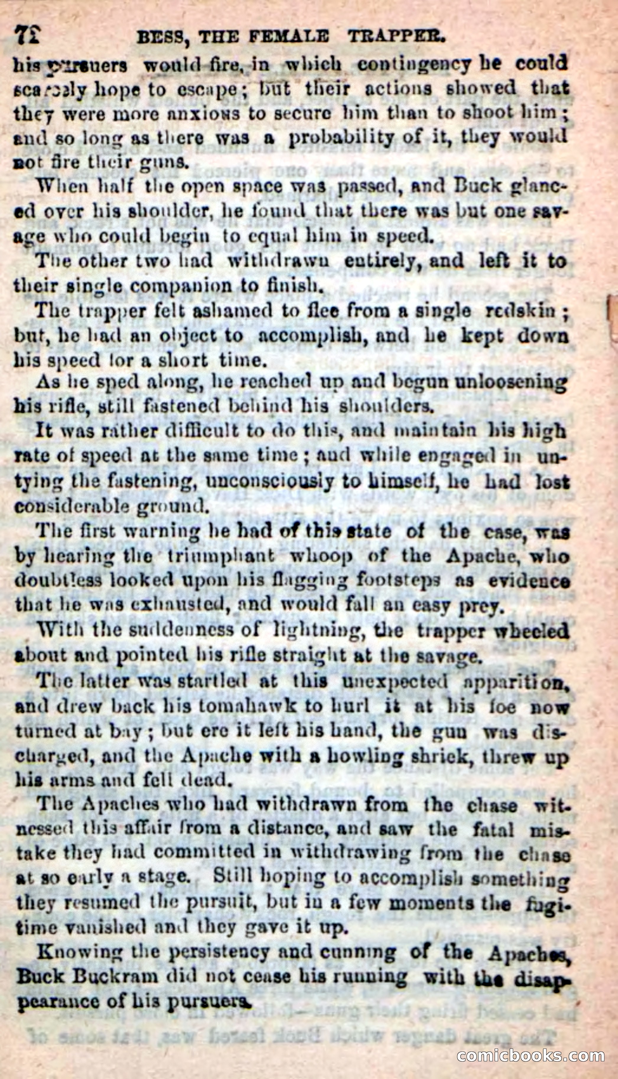 Beadle's New Dime Novels: 'Bess, the Trapper' — page 69 of 101