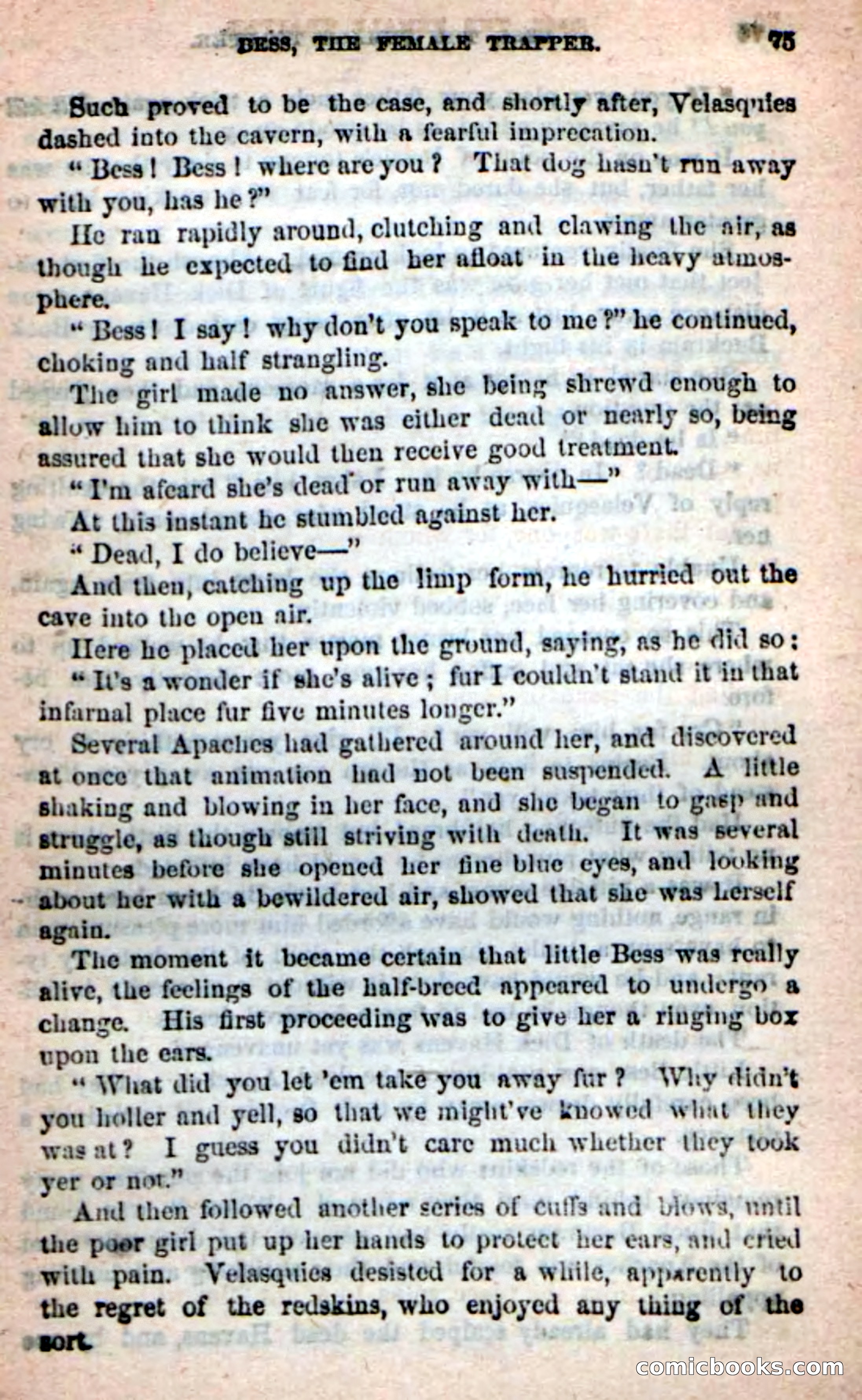 Beadle's New Dime Novels: 'Bess, the Trapper' — page 72 of 101