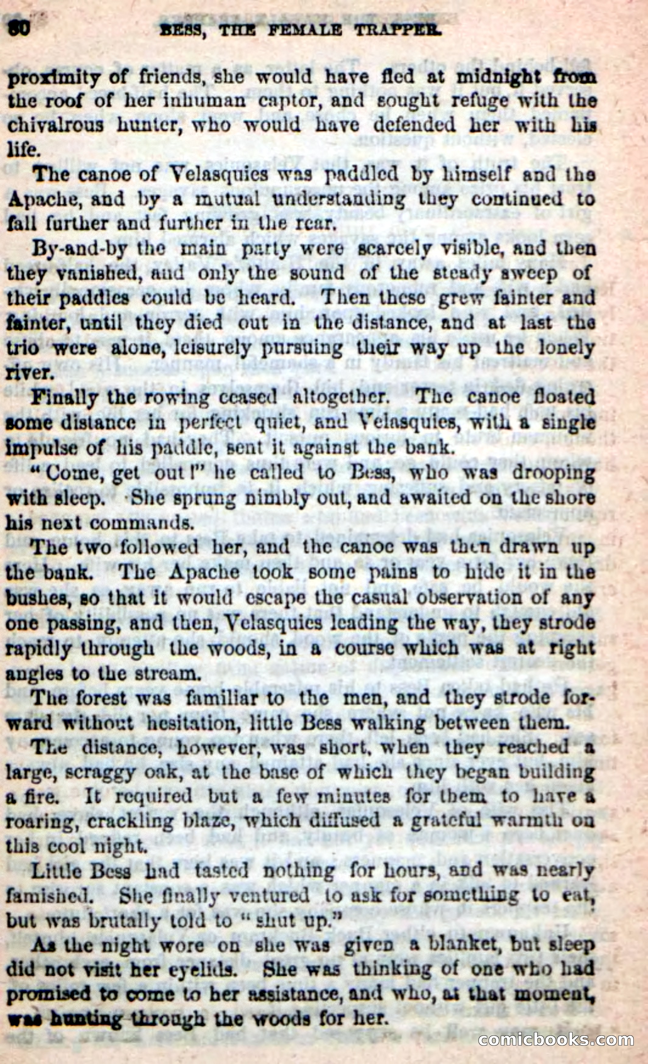 Beadle's New Dime Novels: 'Bess, the Trapper' — page 77 of 101