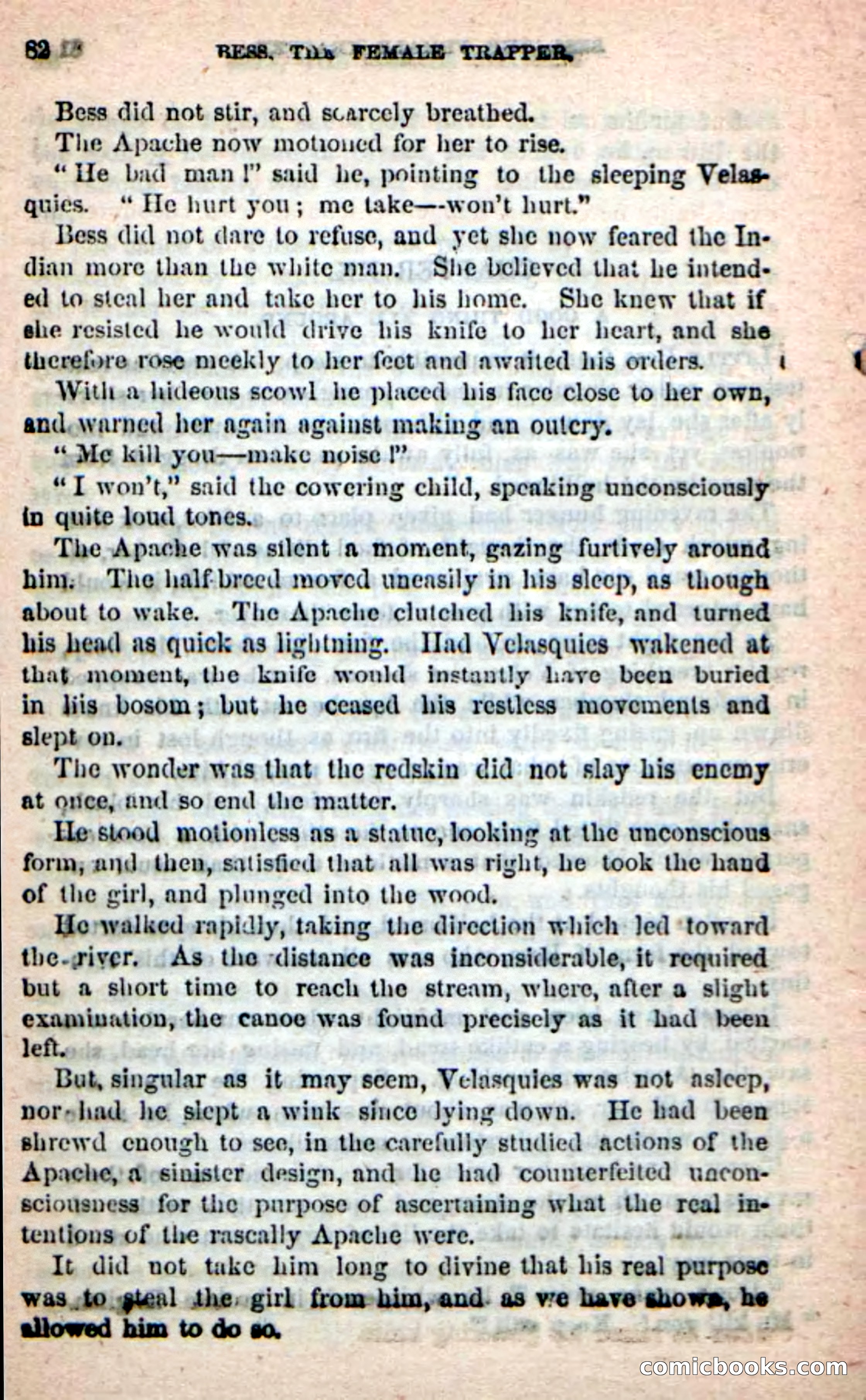 Beadle's New Dime Novels: 'Bess, the Trapper' — page 79 of 101
