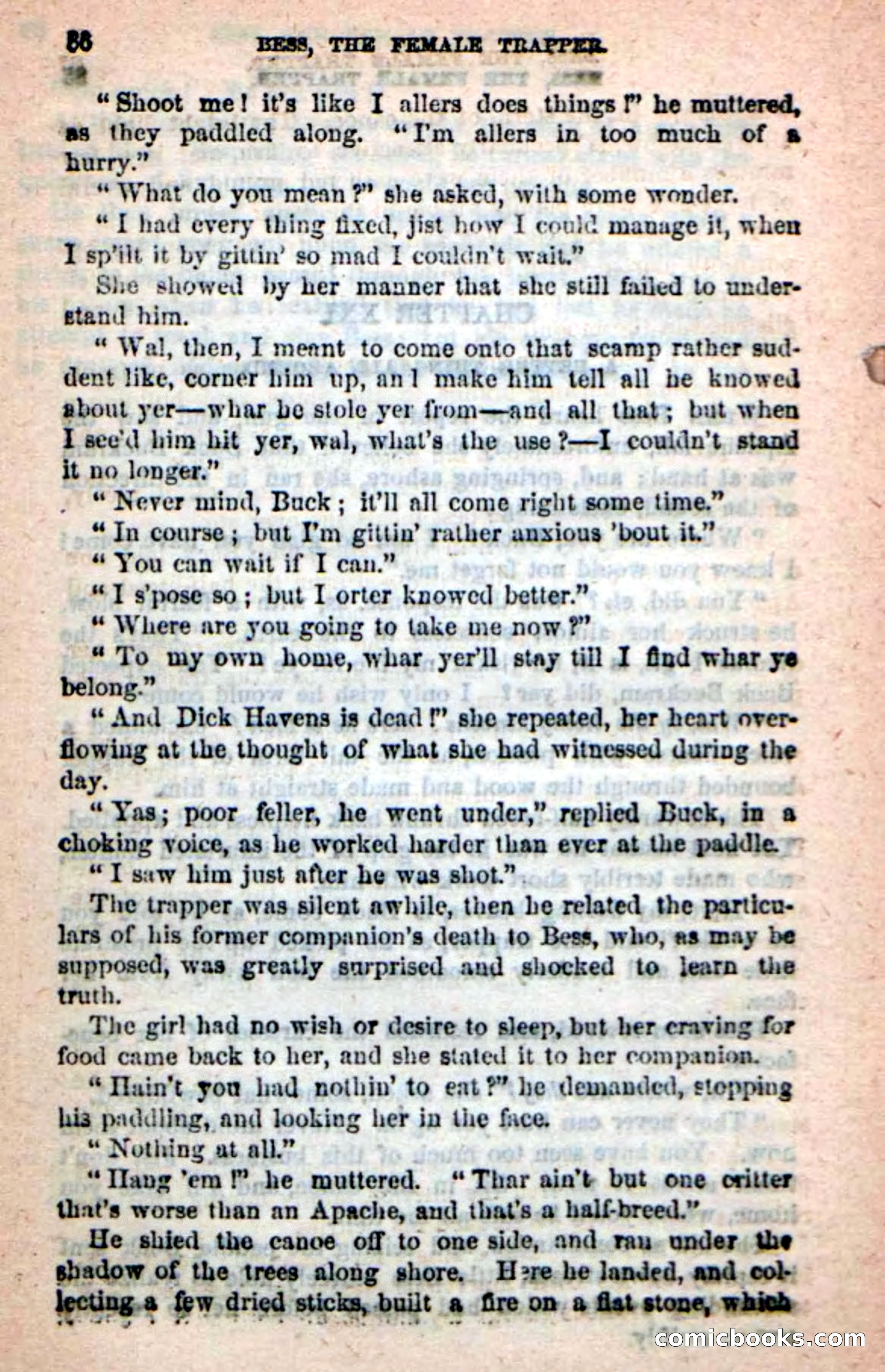Beadle's New Dime Novels: 'Bess, the Trapper' — page 83 of 101