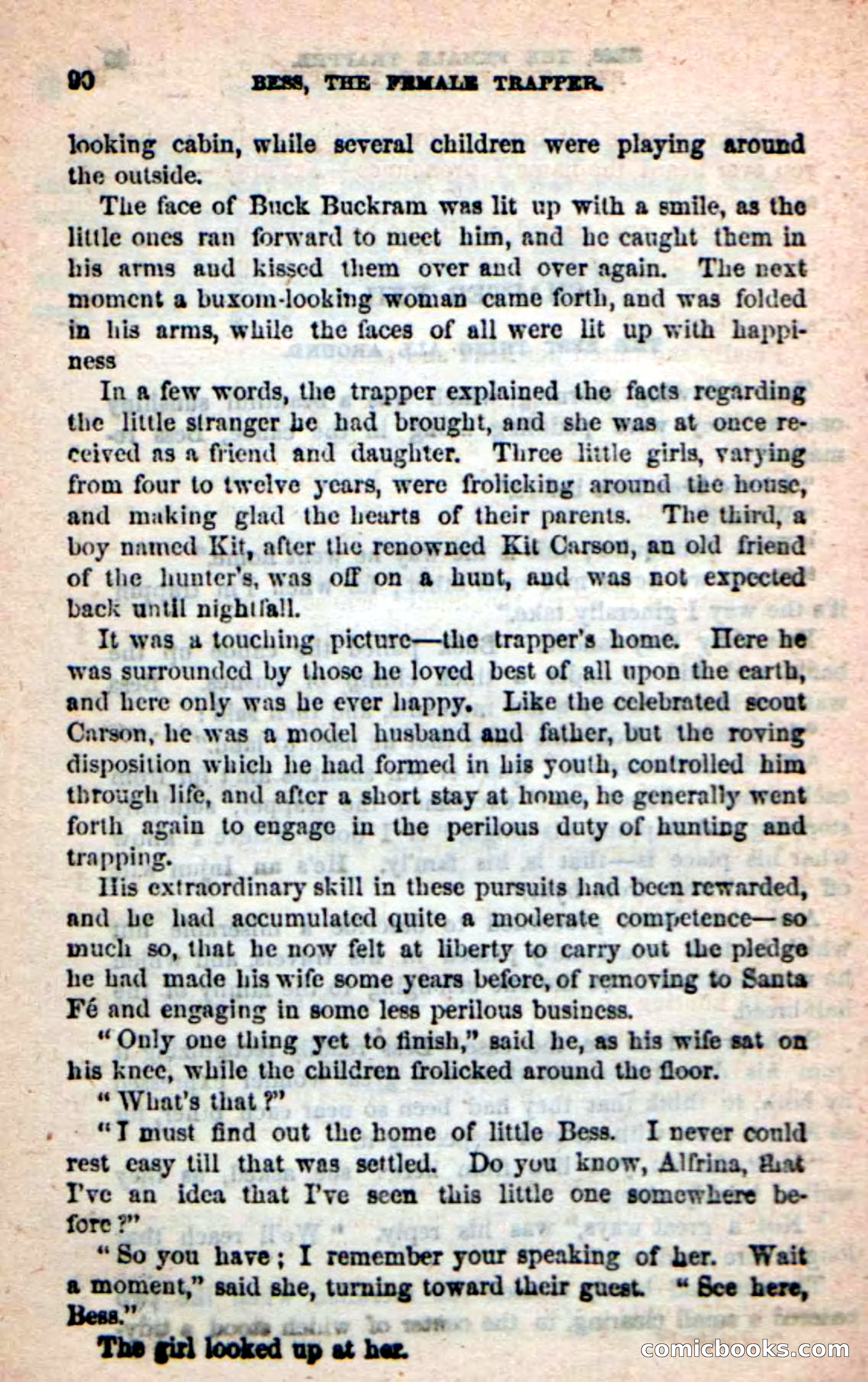 Beadle's New Dime Novels: 'Bess, the Trapper' — page 87 of 101