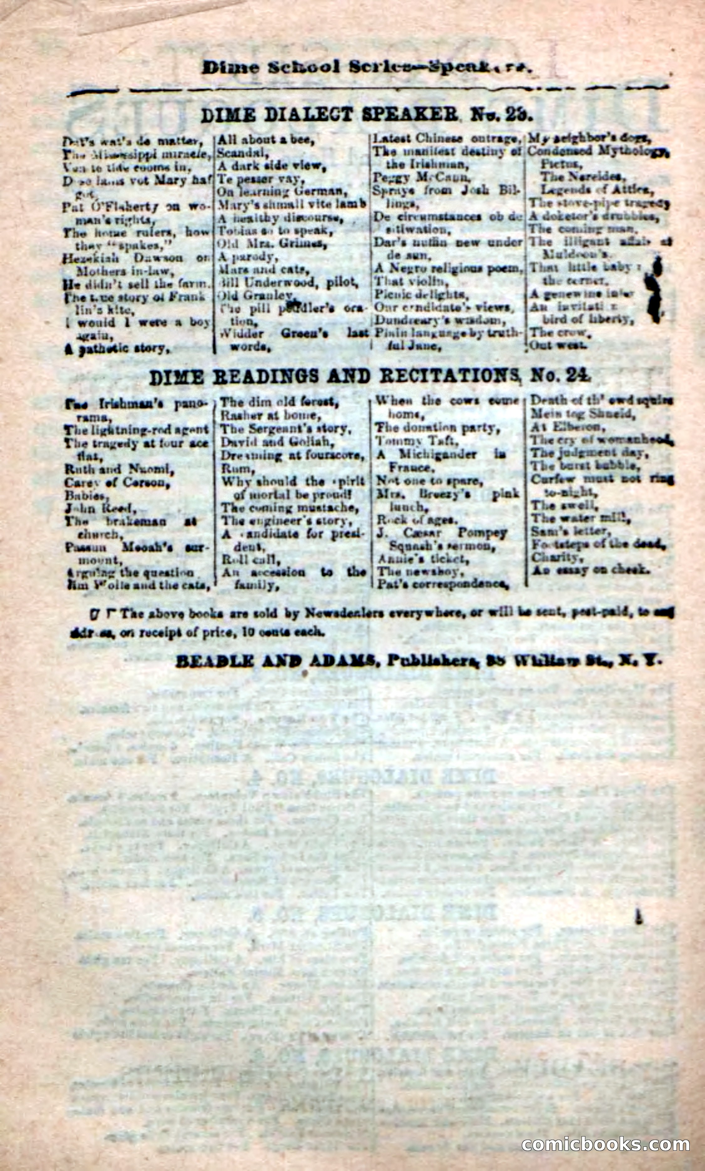 Beadle's Dime Novels: Long Shot — page 98 of 100