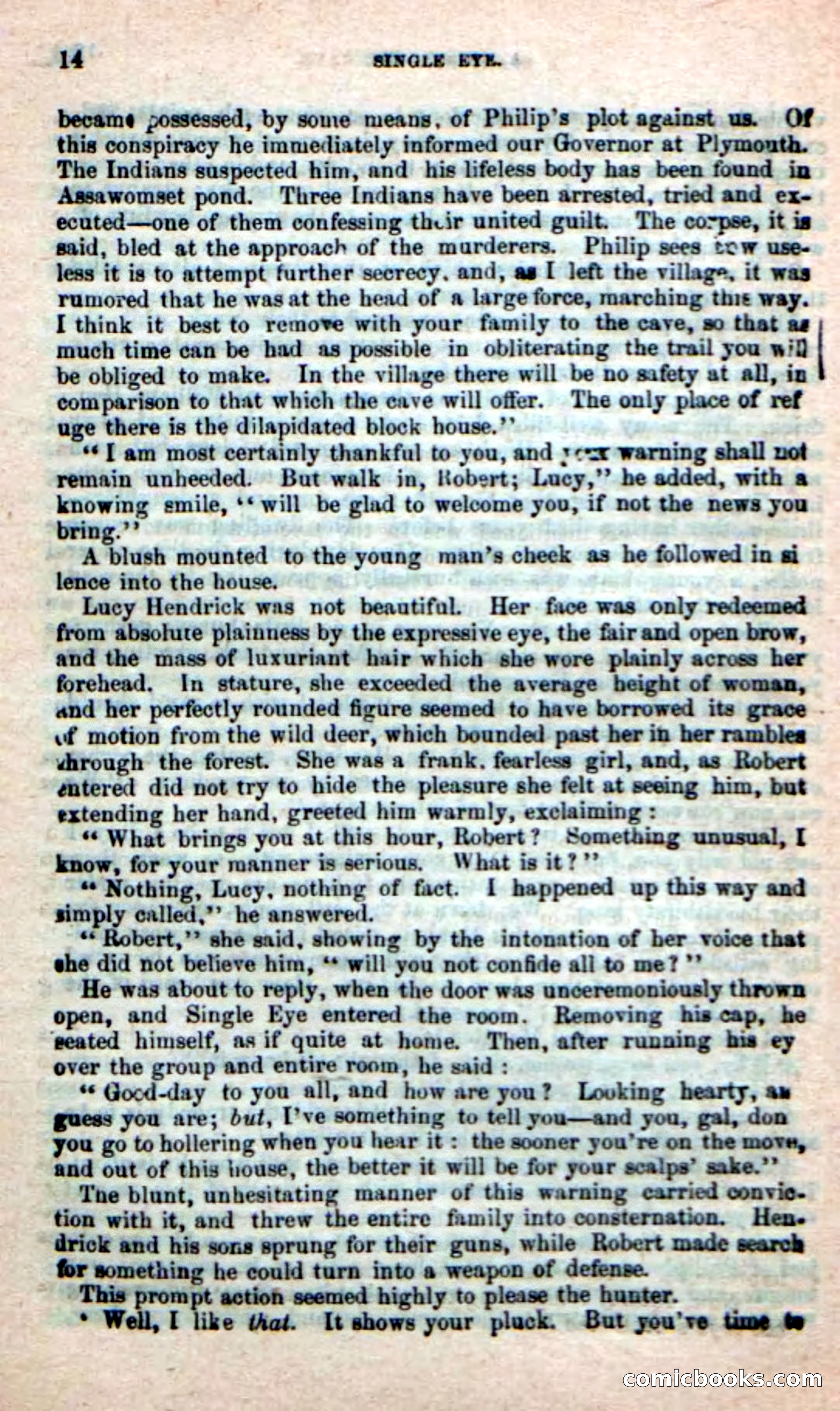 Beadle's New Dime Novels: Single Eye, the Scourge — page 10 of 100