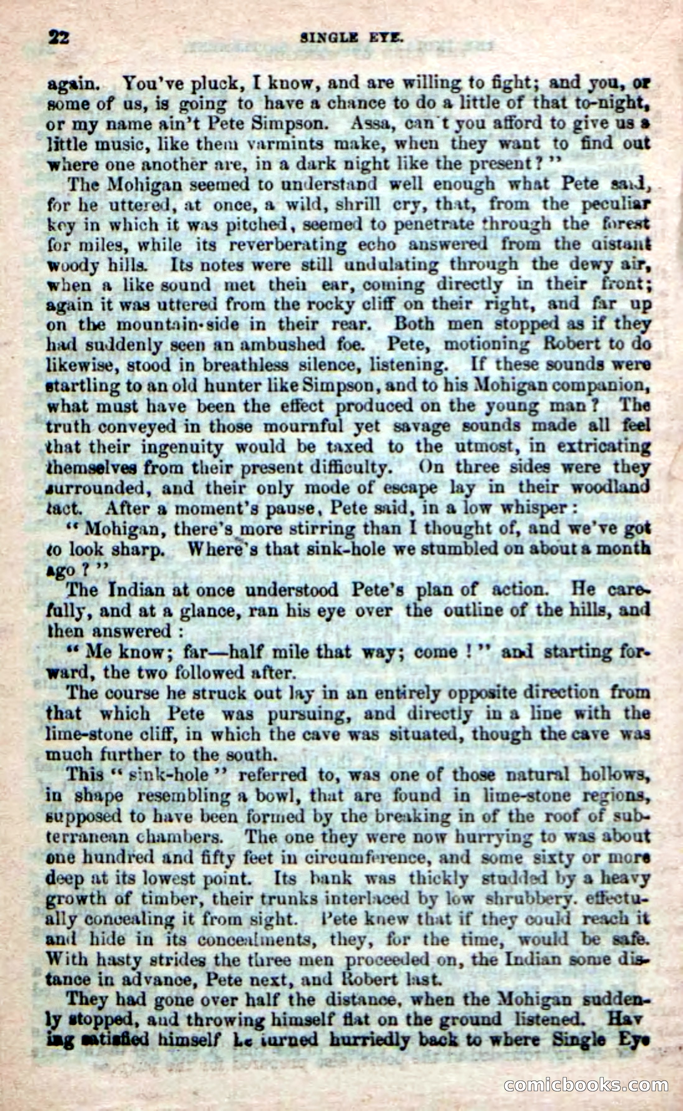 Beadle's New Dime Novels: Single Eye, the Scourge — page 18 of 100
